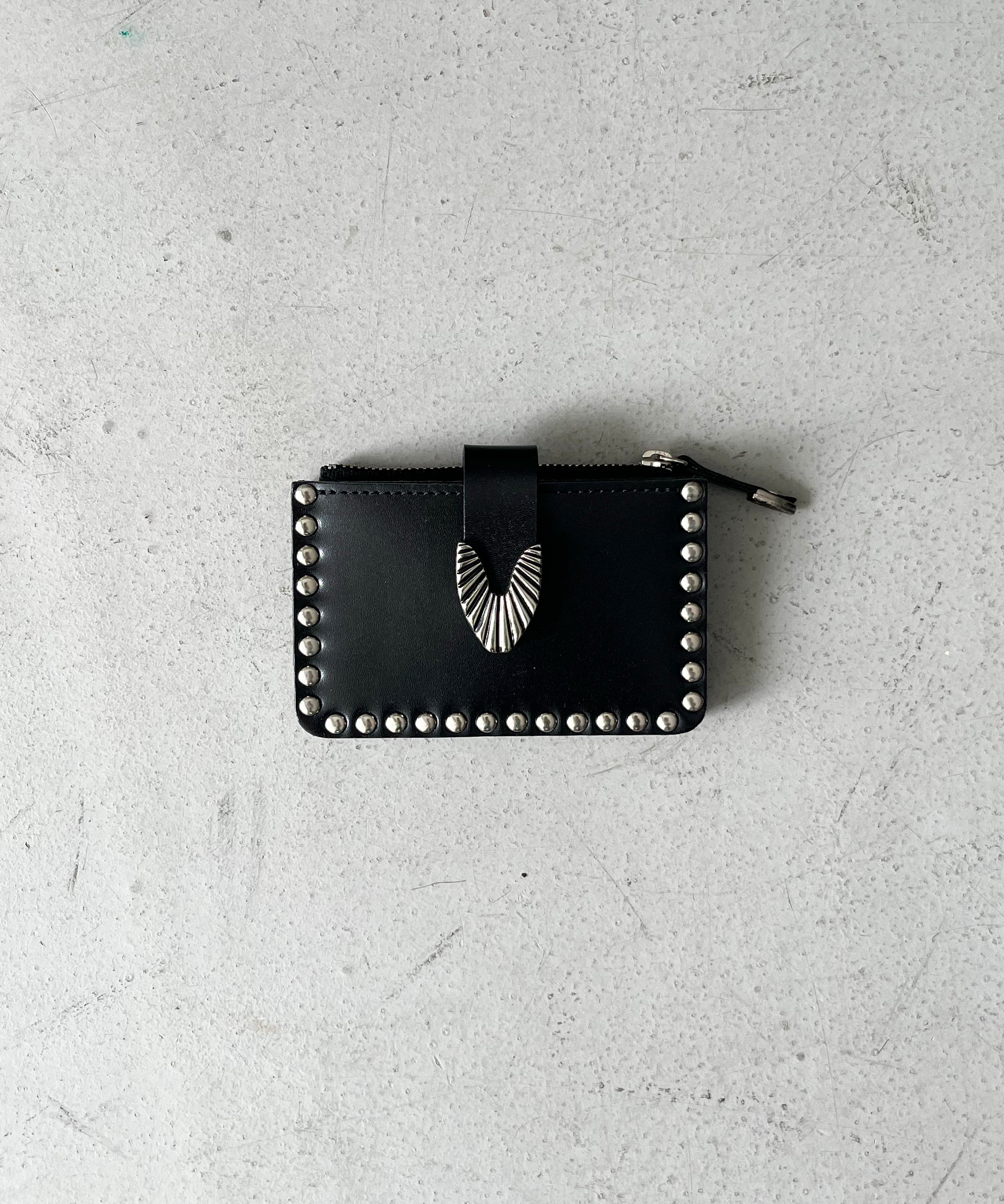 TOGA VIRILIS Leather wallet studs small 