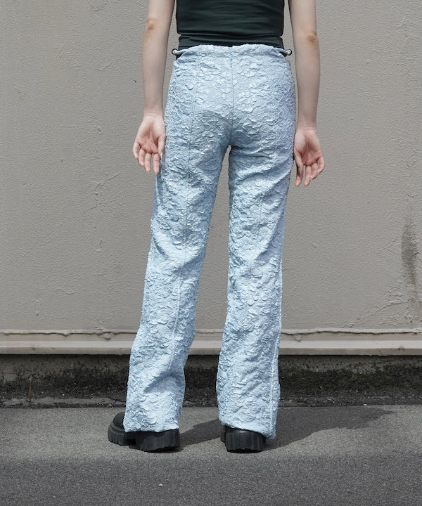 新入荷 Ganni【ガニー】 stretch jacquard flared pants  パンツ