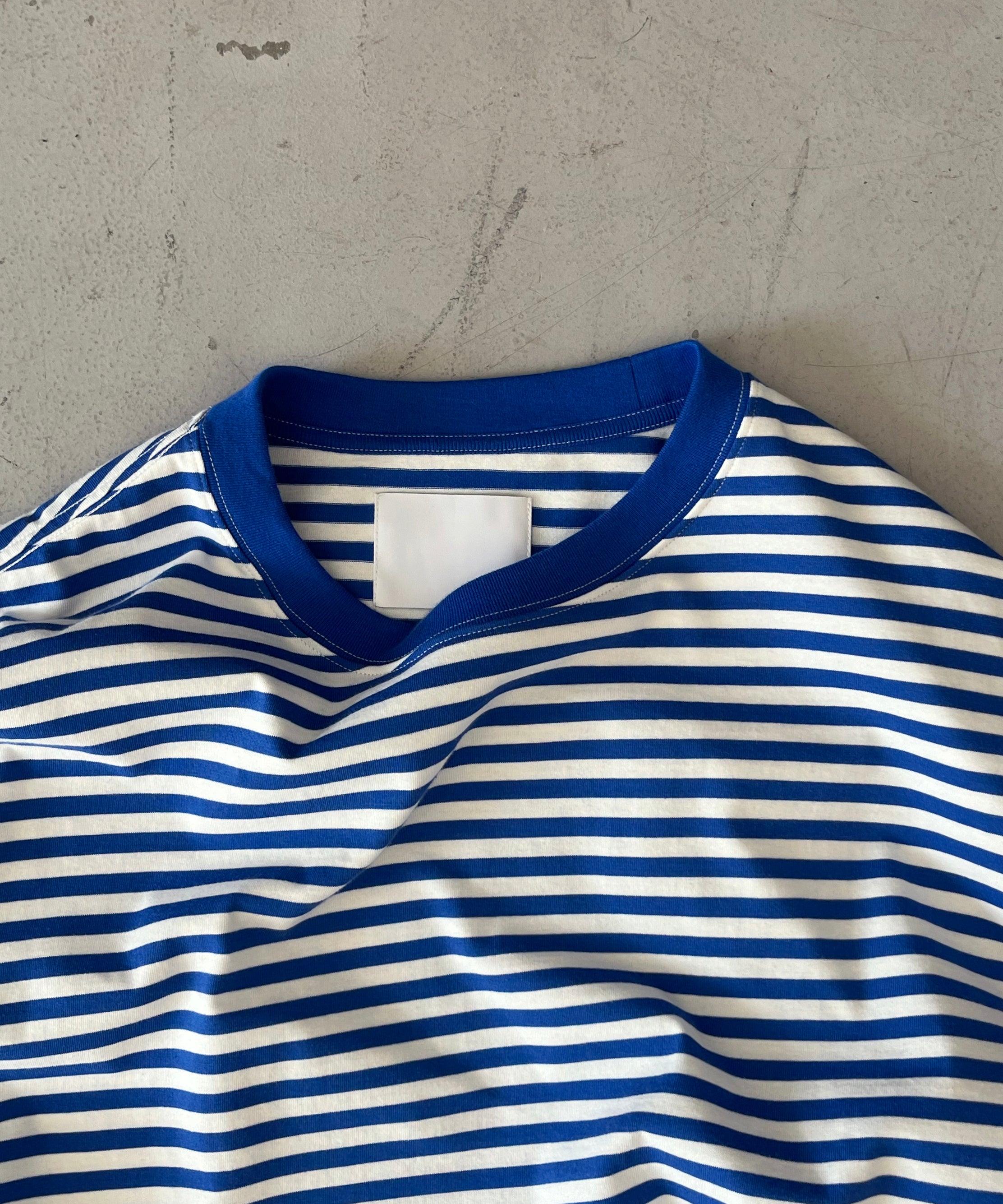 KAIKO Long sleeve border t-shirt "BLUE"