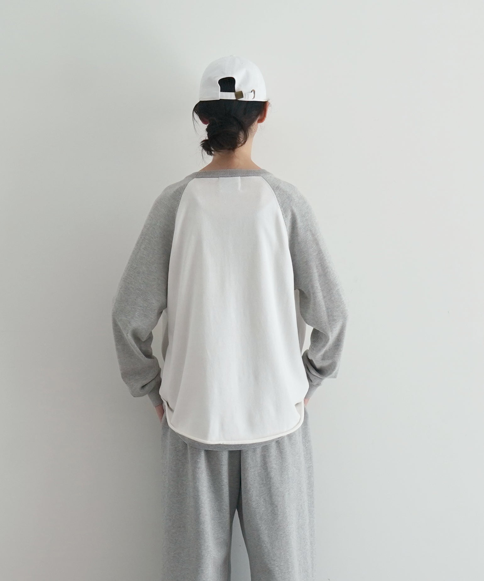 KAIKO Base ball knit "GRAY"