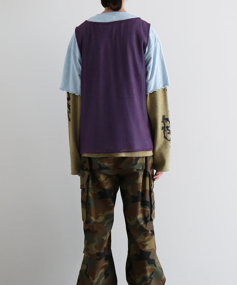 FAF(FAKE AS FLOWERS) 3Layerd ls tee "MULTI"