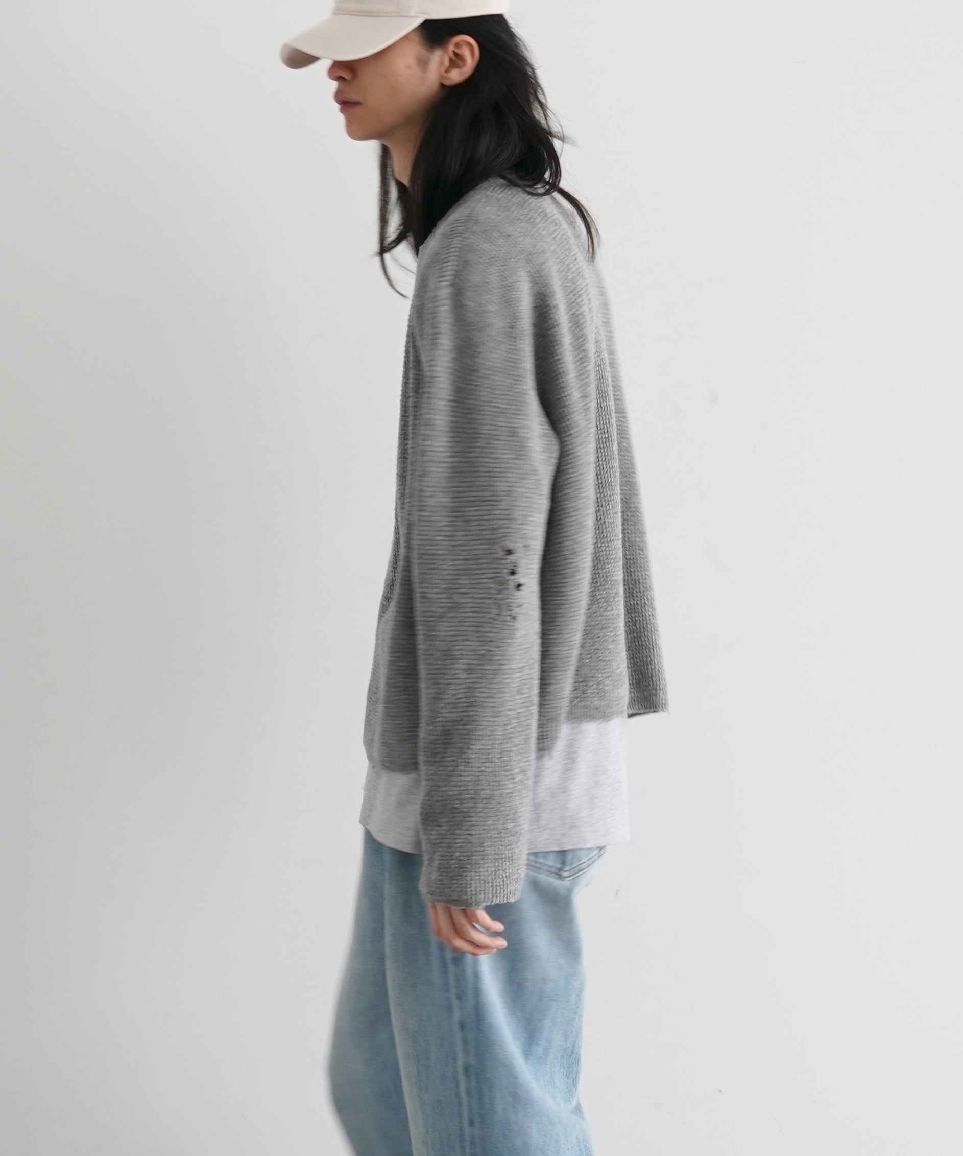 SECOND/LAYER Friends pullover sweater "DOVE GREY"