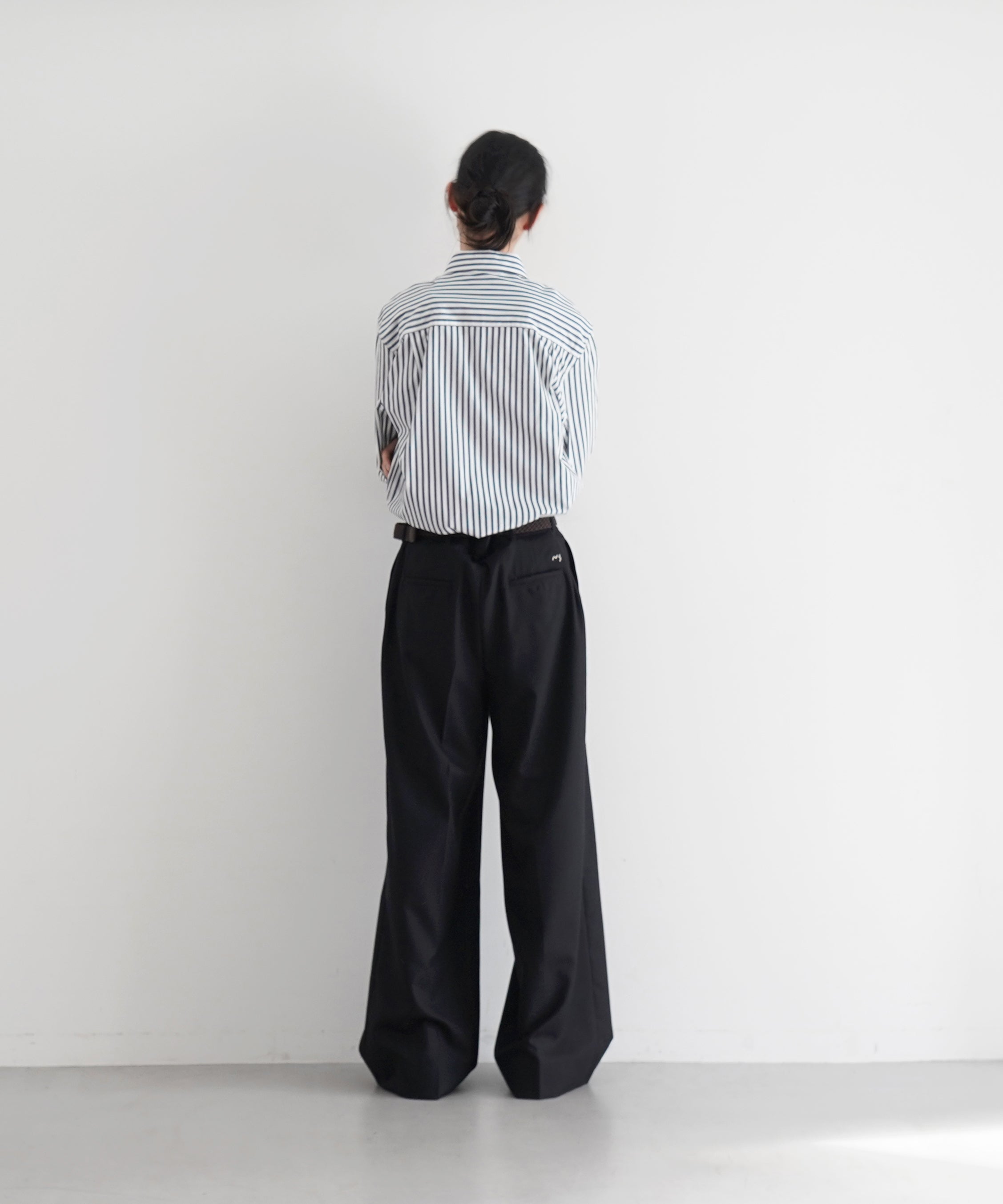 パンツ NEONSIGN Anatomic straight slacks BLACK NEONSIGN【ネオンサイン】【Pre order】【EXCLUSIVE】Anatomic