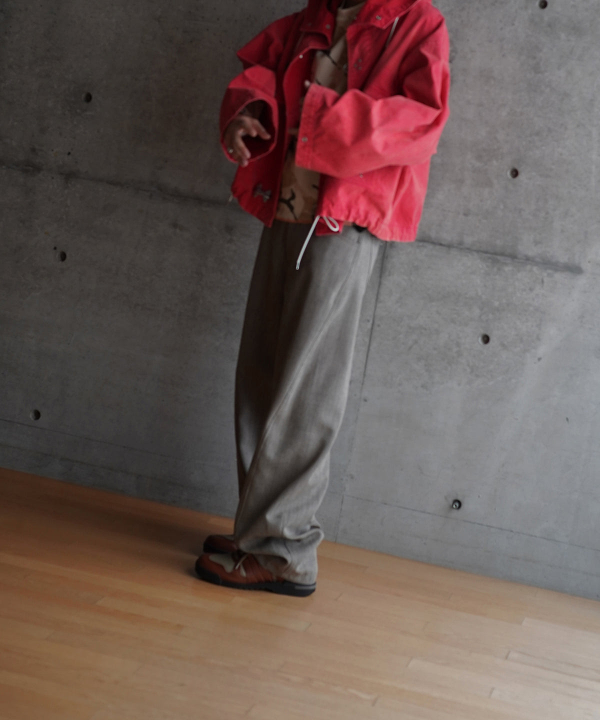 ensou. Fireman parka "A.RED"