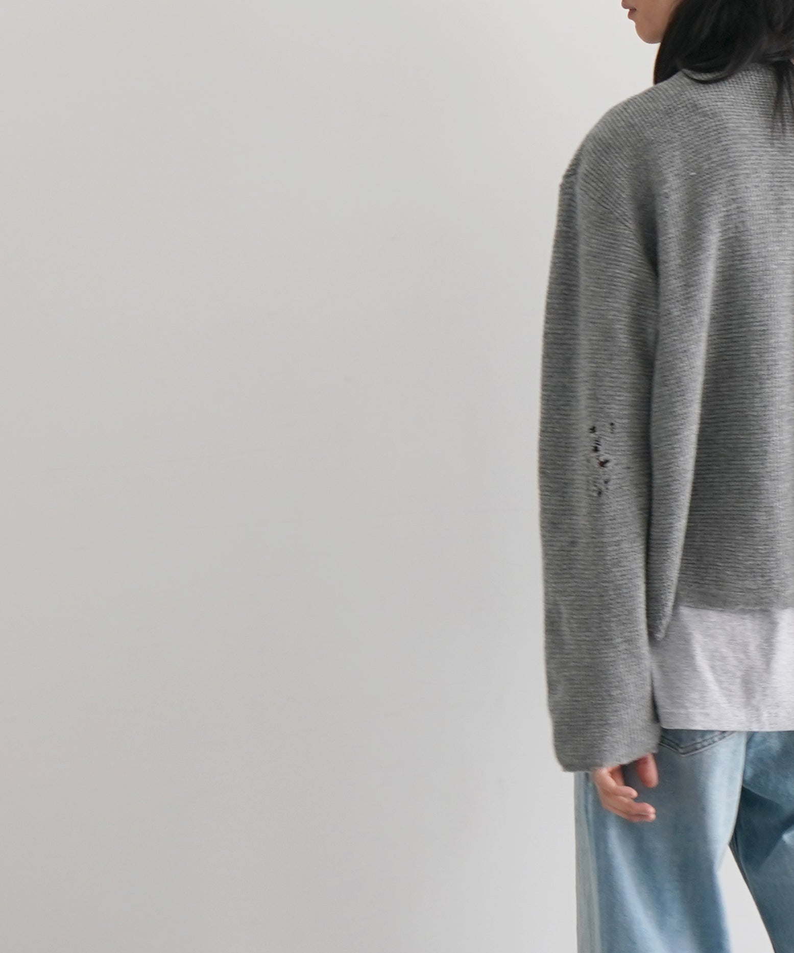 SECOND/LAYER Friends pullover sweater "DOVE GREY"