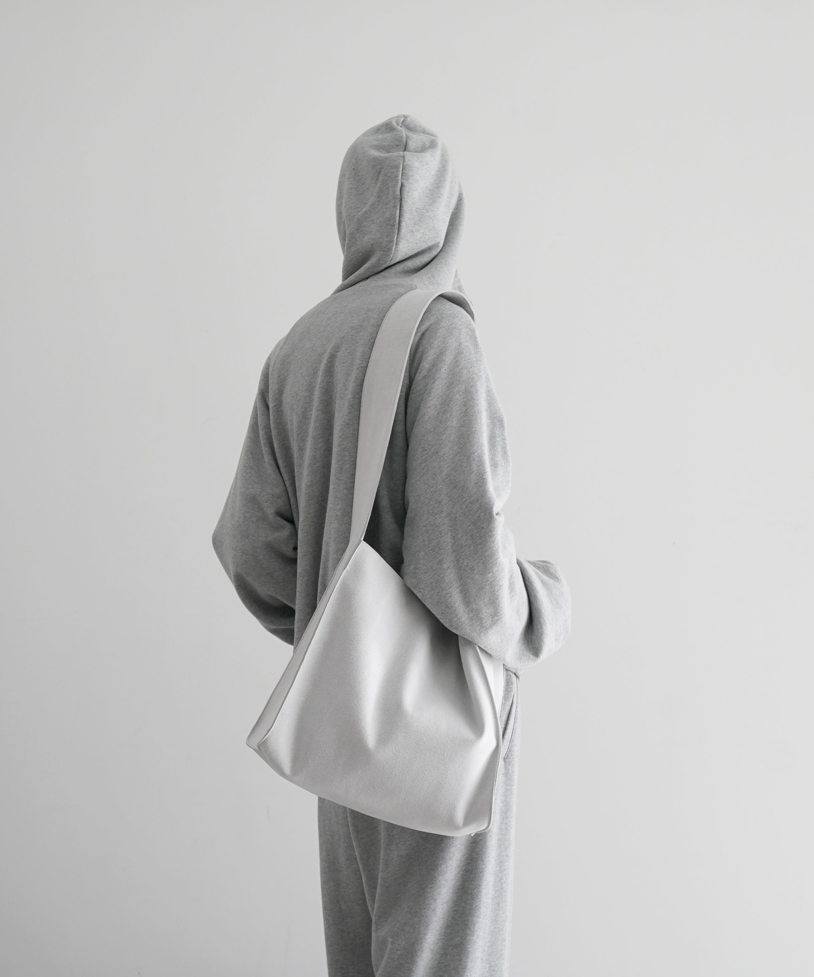 KAIKO Ultrasuede shoulder bag "BLACK"