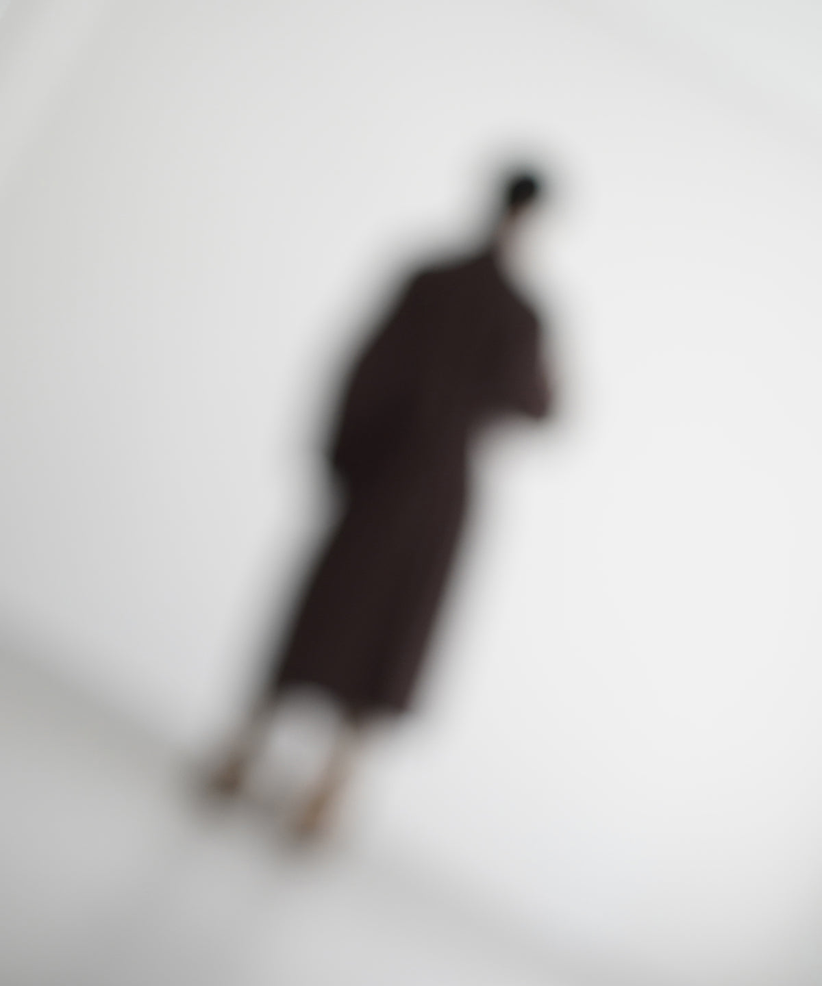 AURALEE Wool herringbone shawl collar coat “DARK CHARCOAL”