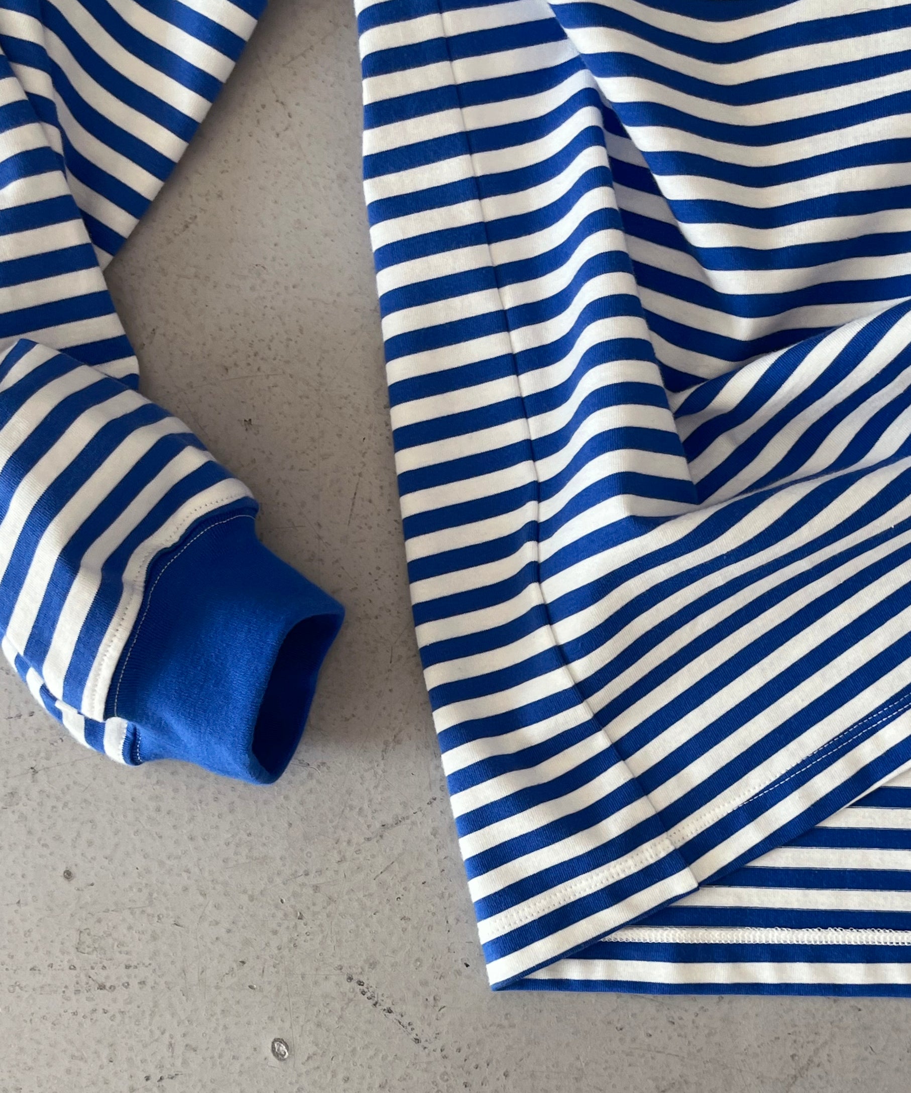 KAIKO Long sleeve border t-shirt "BLUE"