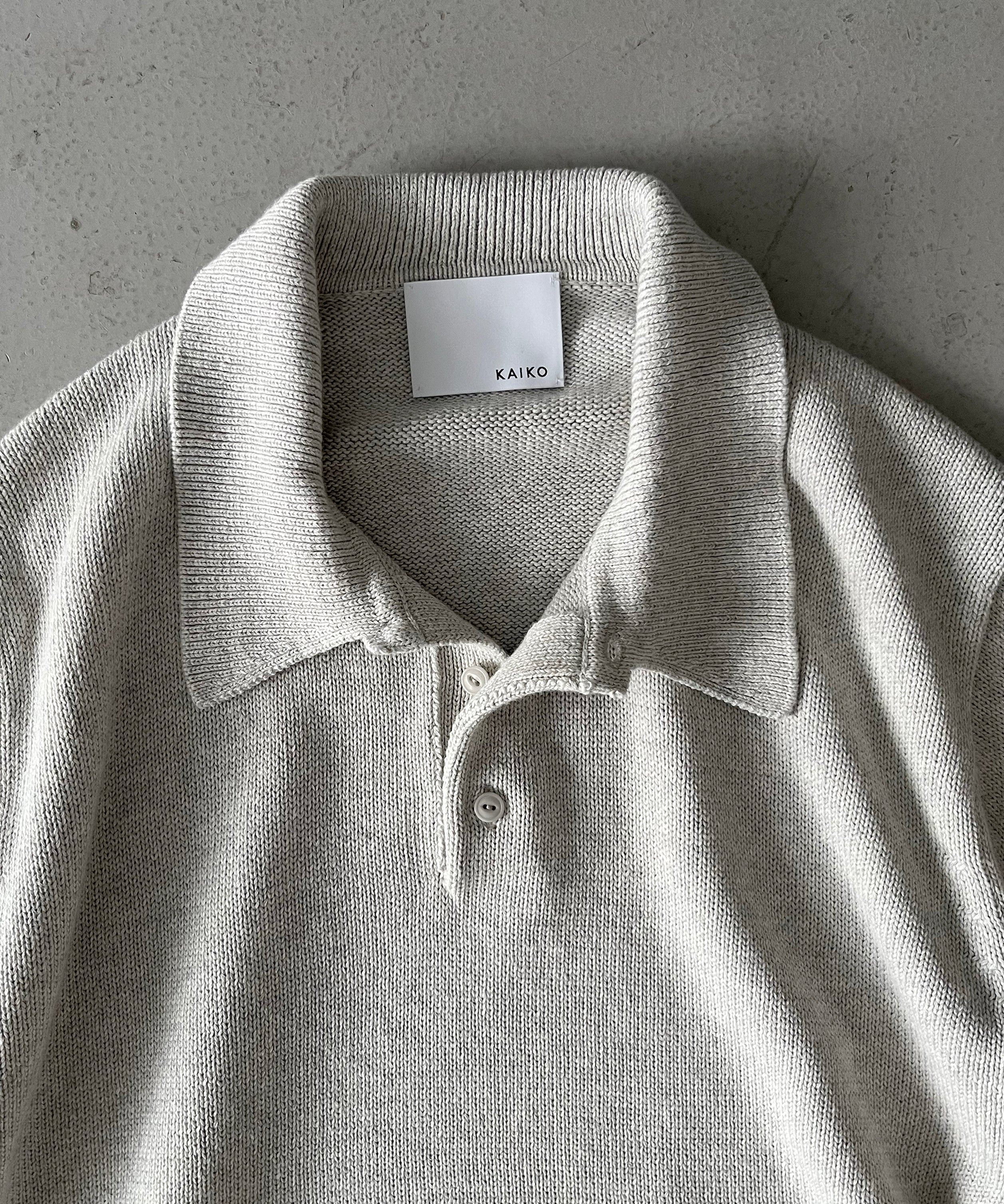 【Pre order】KAIKO Knit polo shirt "M.FIGURE"