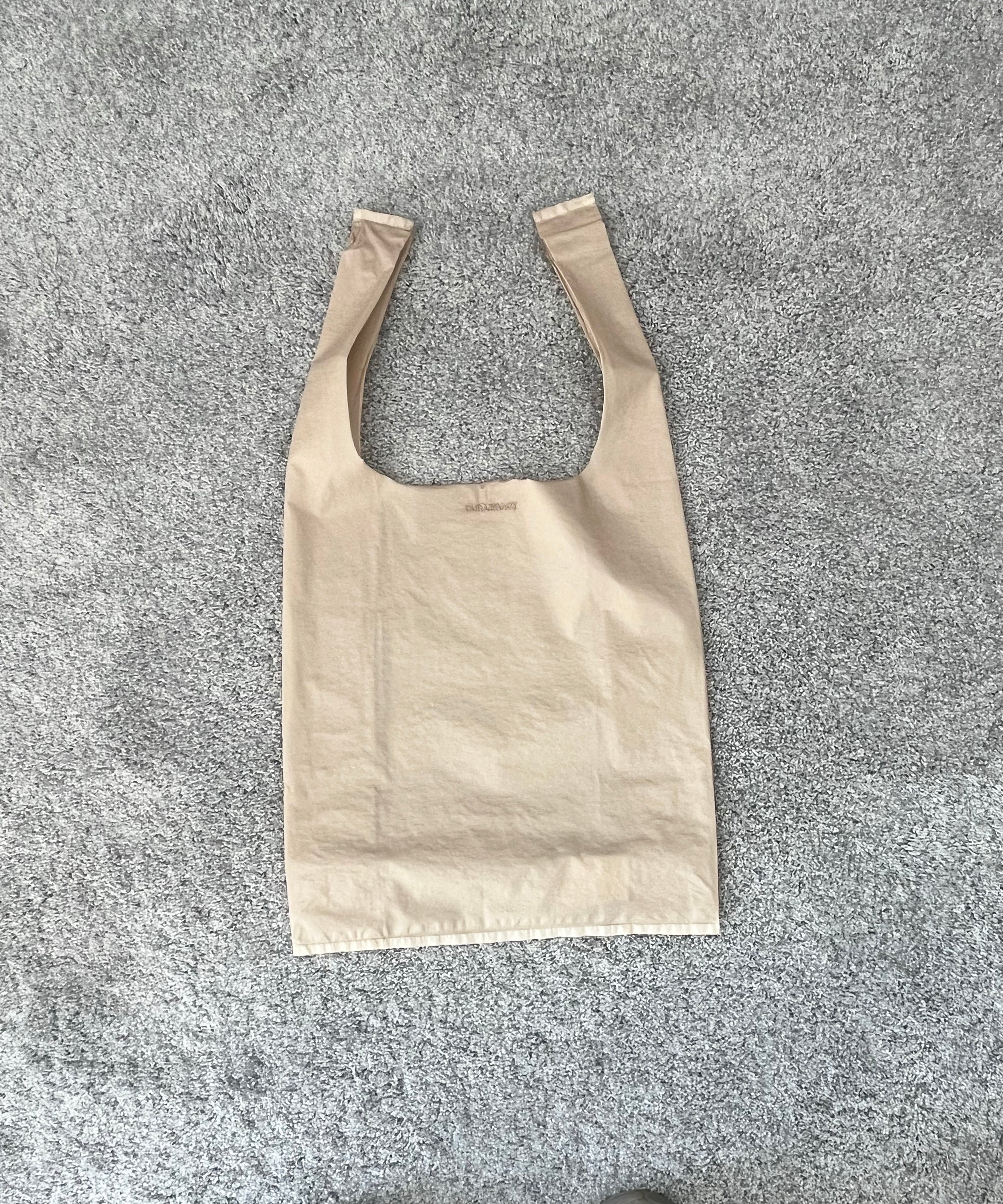 OUR LEGACY Grocery bag "PORCELAIN NYLOGUARD GRID"