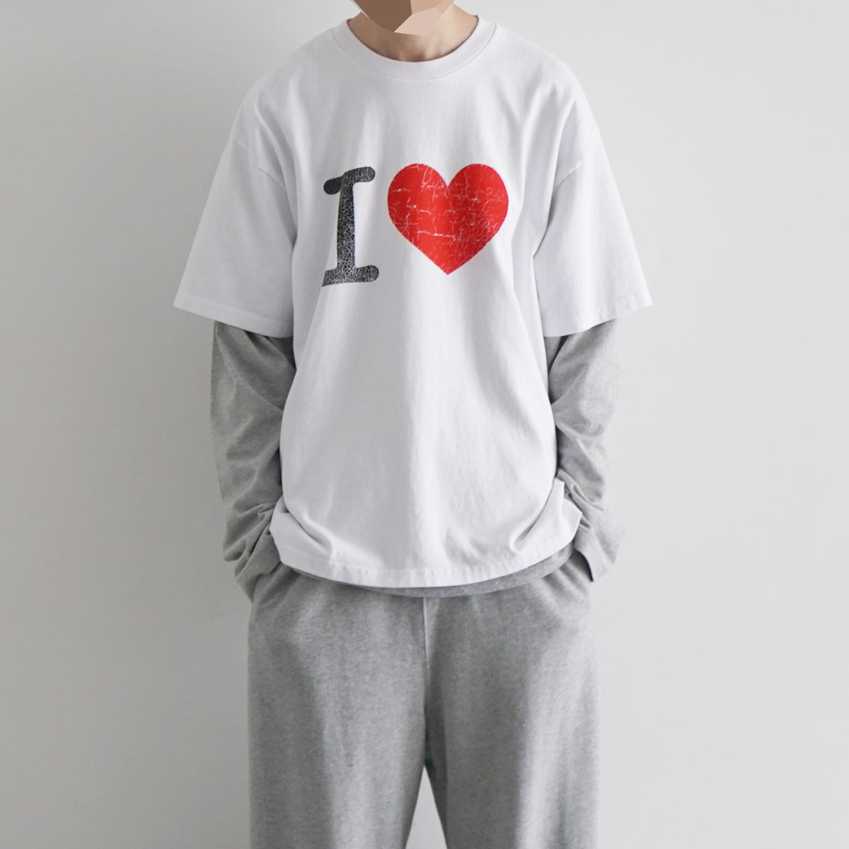 Basketcase【バスケットケース】i heart , tee 
