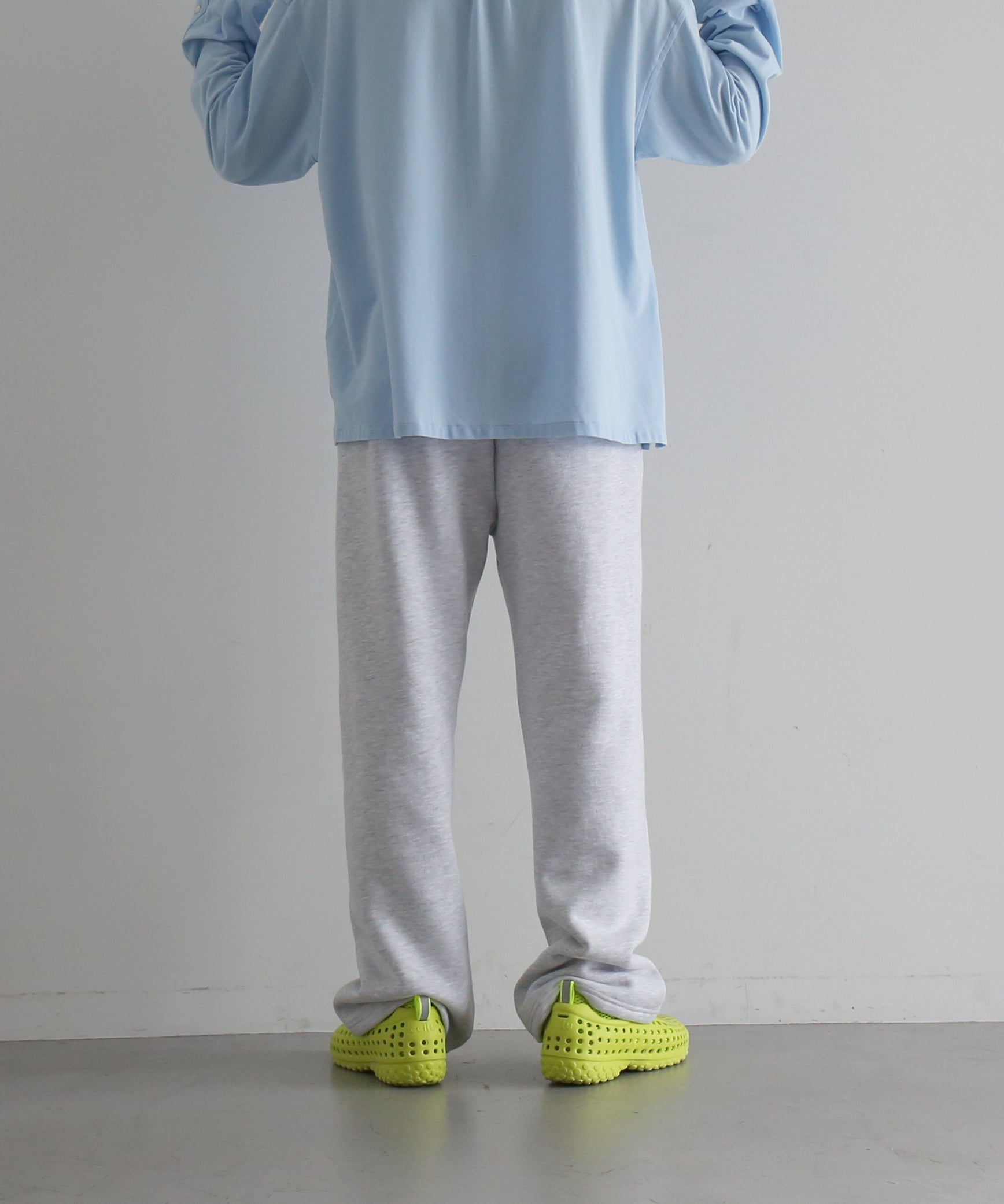 entire studios Straight leg sweatpant "HEATHER GREY"