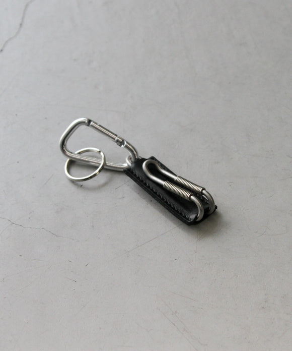 ED ROBERT JUDSON SPRING CLIP KEY HOLDER "BLACK"