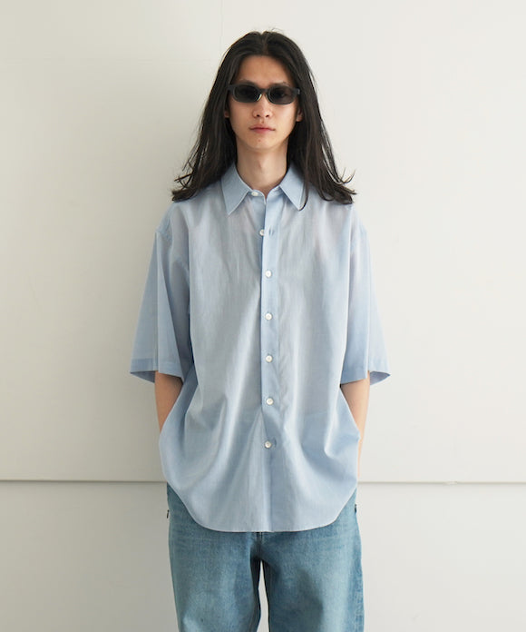 AURALEE HARD TWIST FINX ORGANDY SHIRT