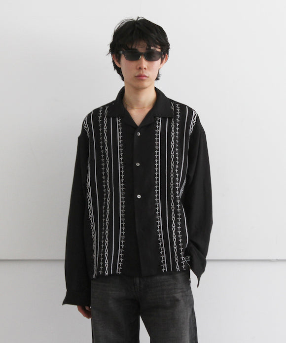 F-LAGSTUF-F【フラグスタフ】stripe l/s shirts 