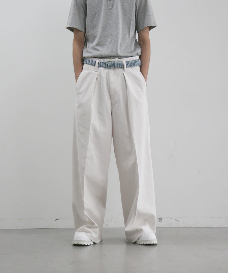 saby Tuck-baggy type 3 - surface dyeing denim -  "FADE PINK"