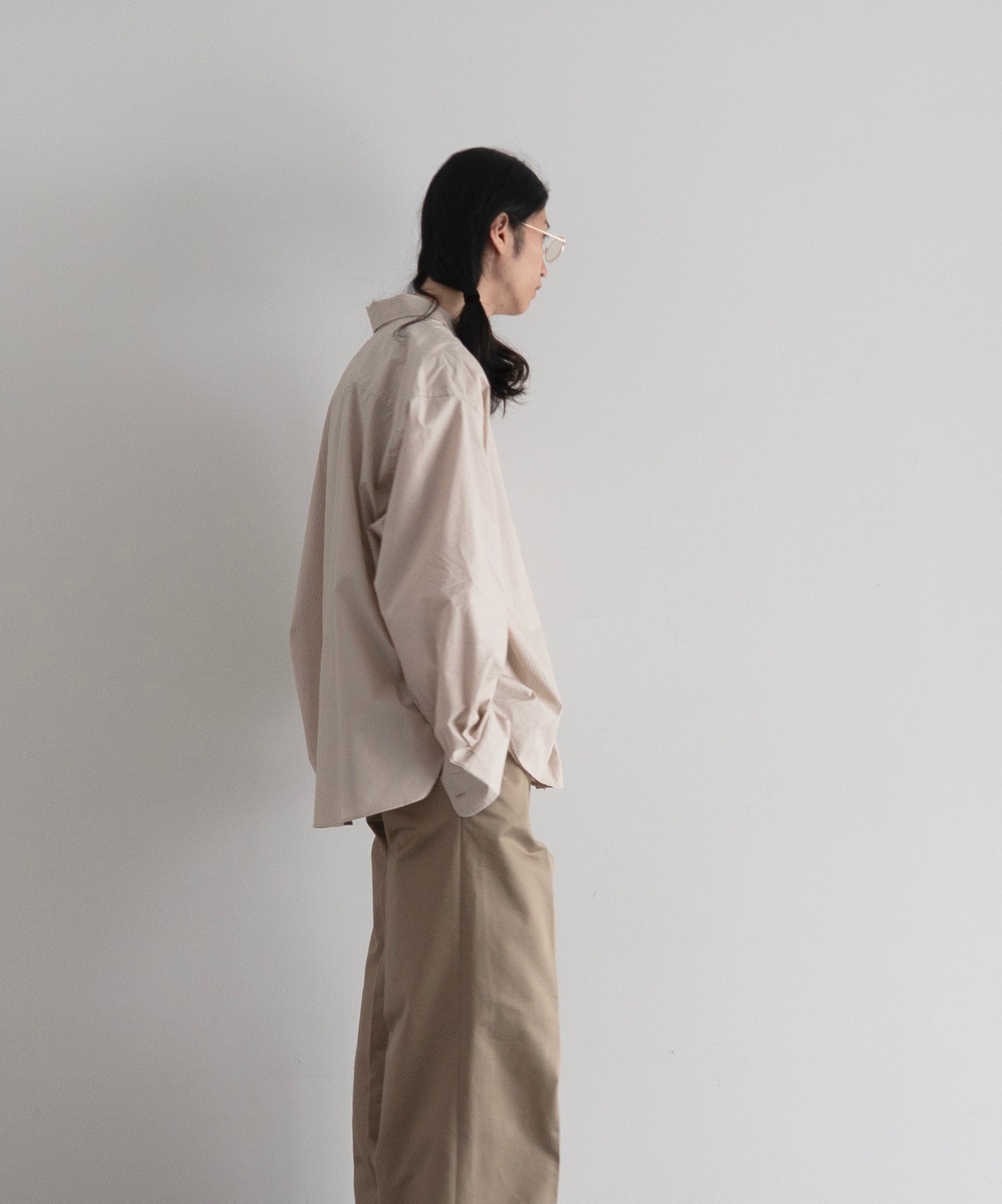 Baserange Claude shirt "BROWNSTRIPE"