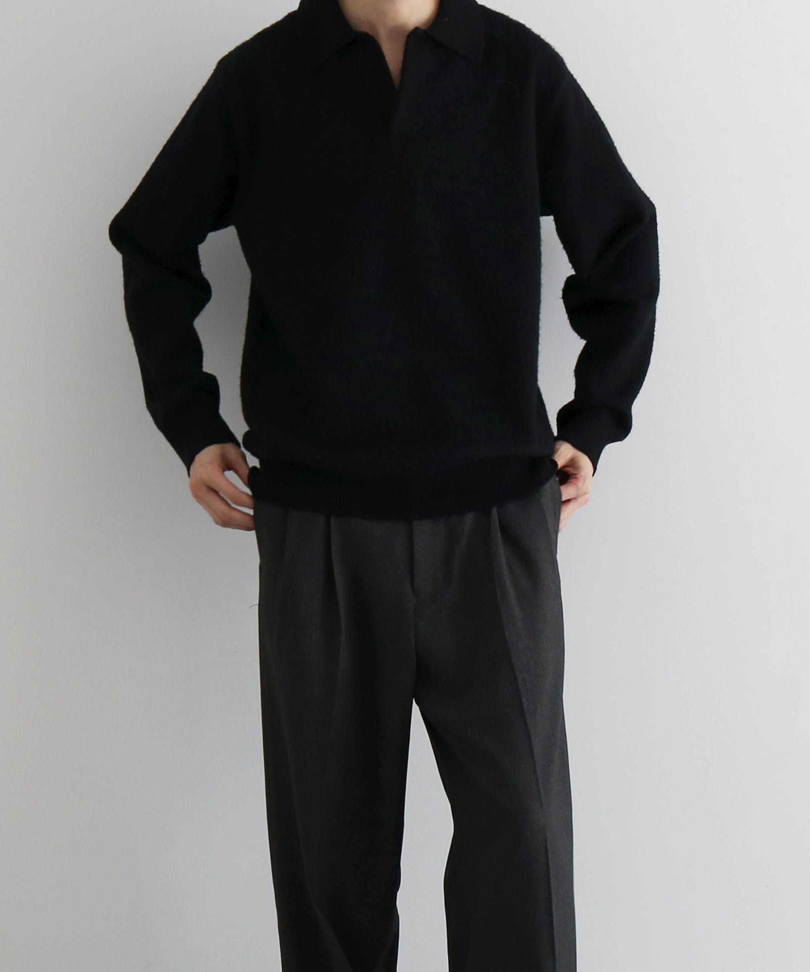 【Pre order】KAIKO Antistasic polo shirt "BLACK"