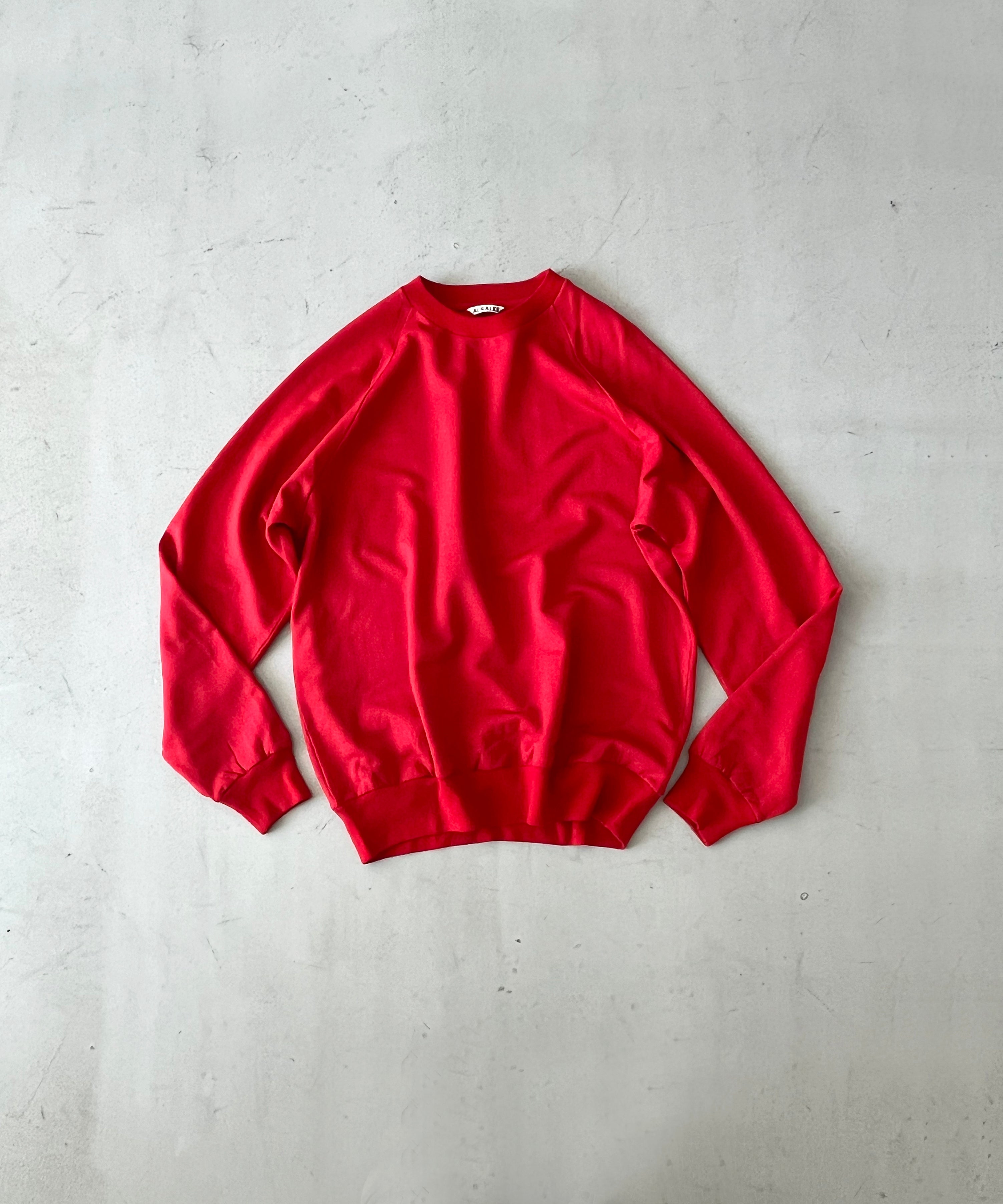 AURALEE Light wool sweat p/o "RED"
