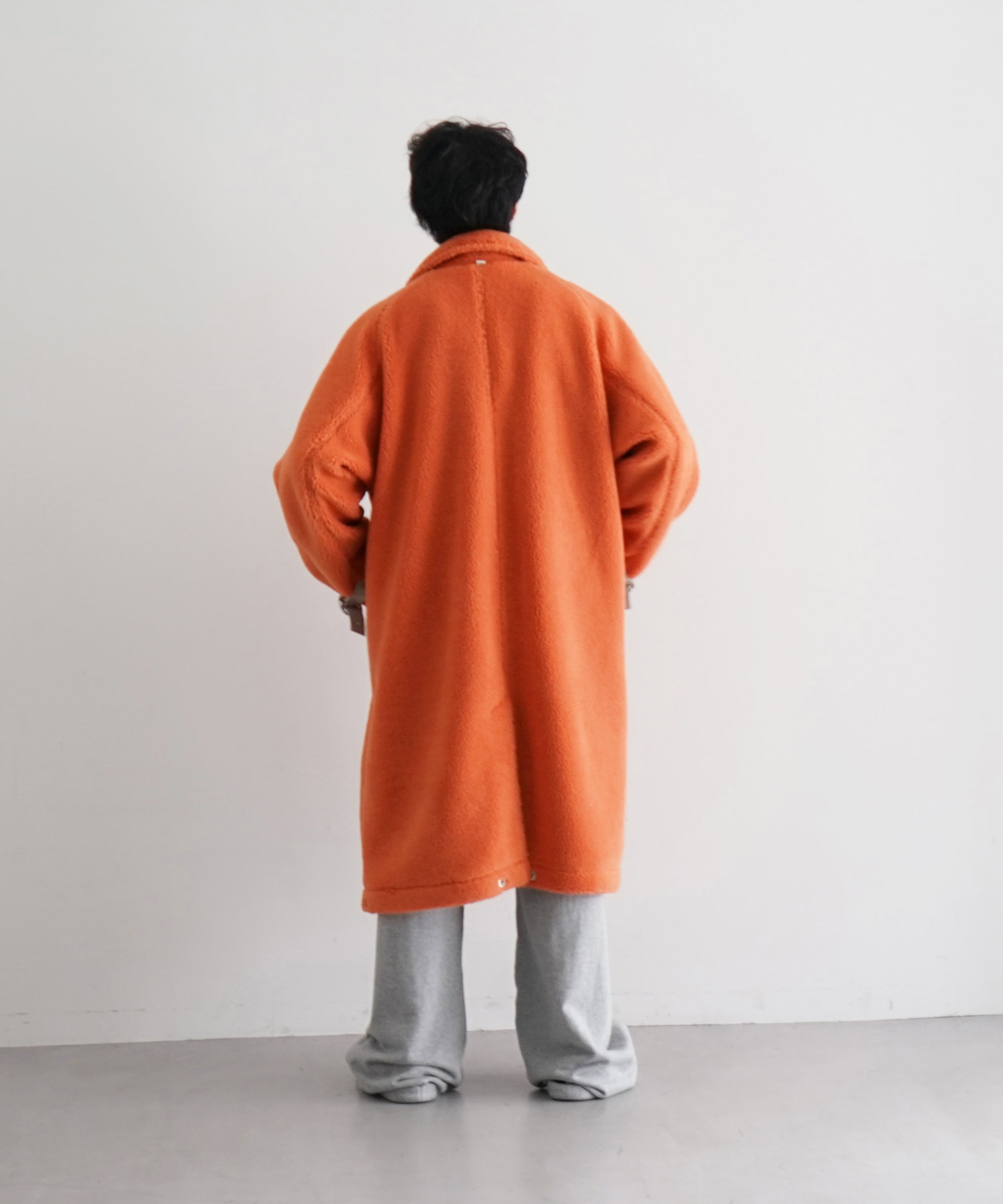 FAF(FAKE AS FLOWERS) Boa 2 way coat "ORANGE"