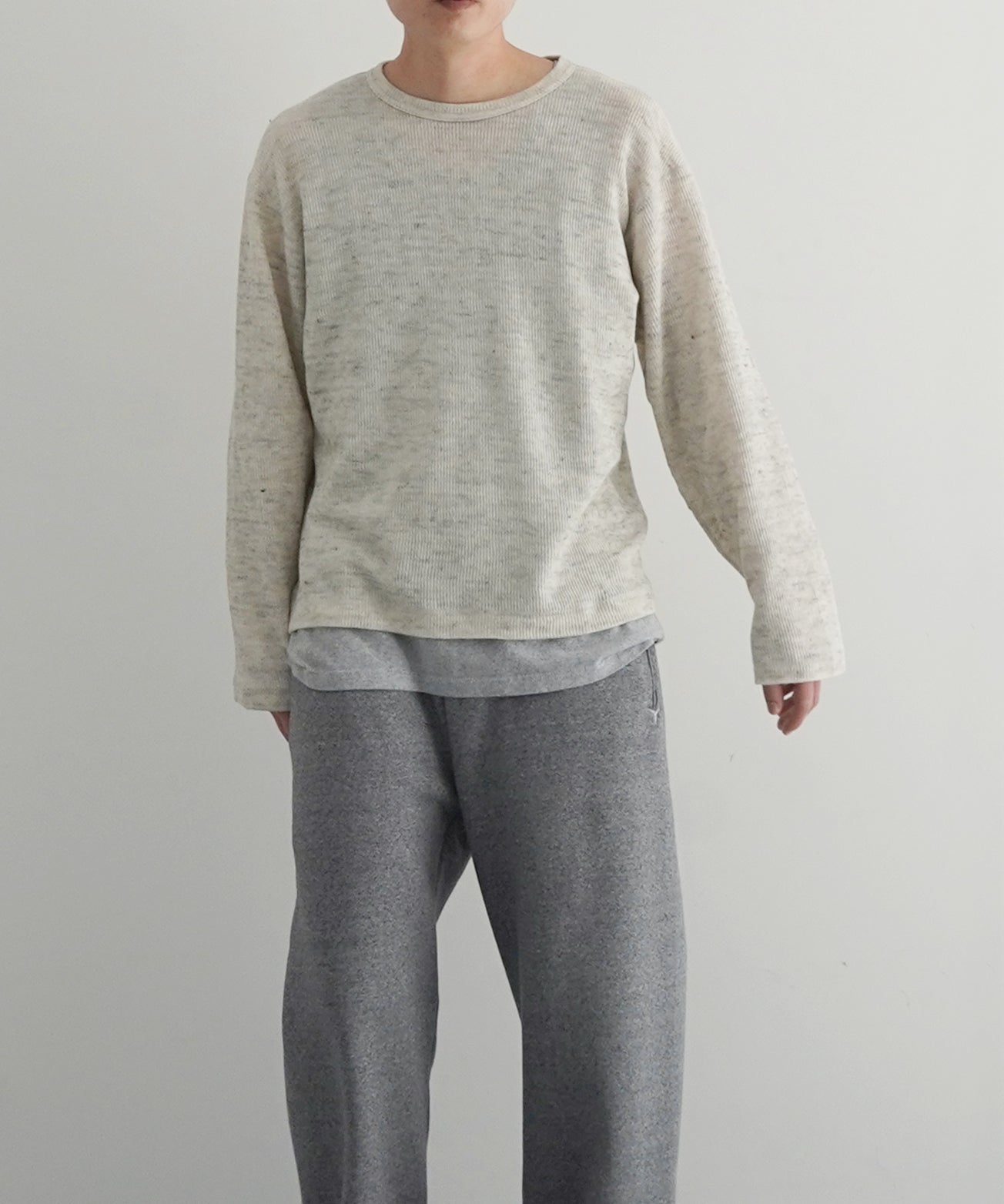 ensou.【エンソウ】D-shaped long sleeve tee / a. 
