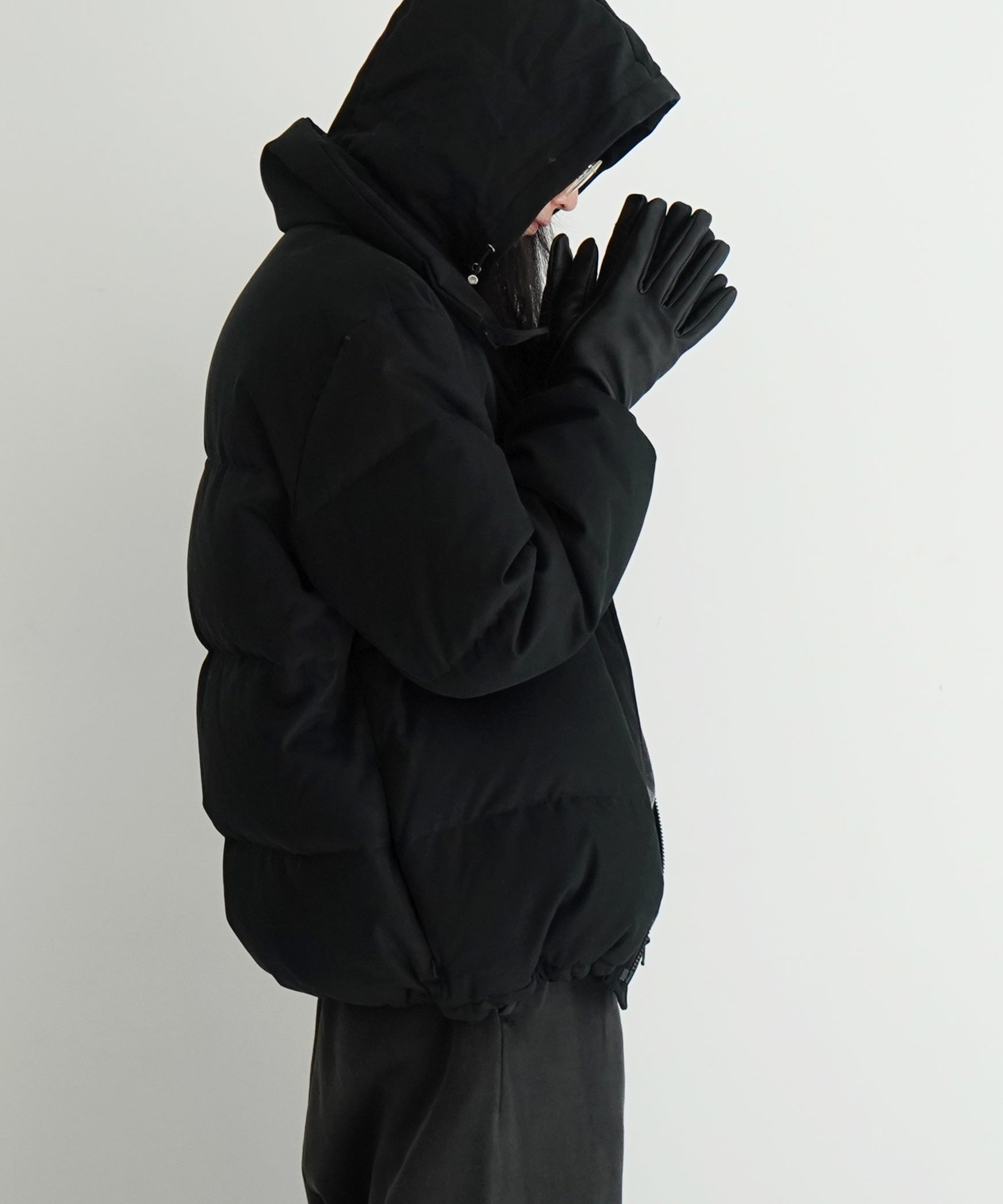 KAIKO PAD BLOUSON -FINX COTTON GABARDINE- "BLACK"