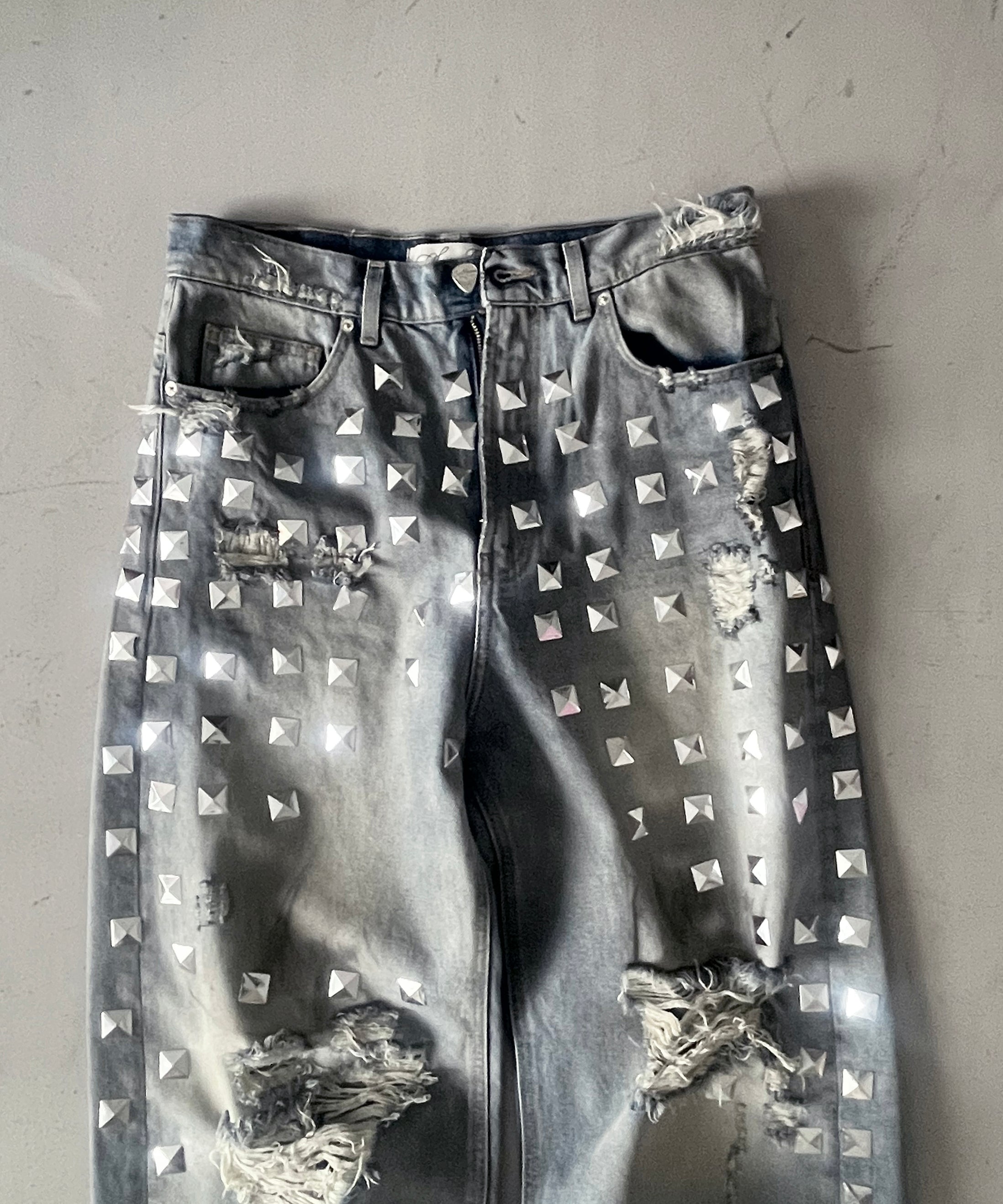 Sex&Jeans Studded rockstar jeans "INDIGO"