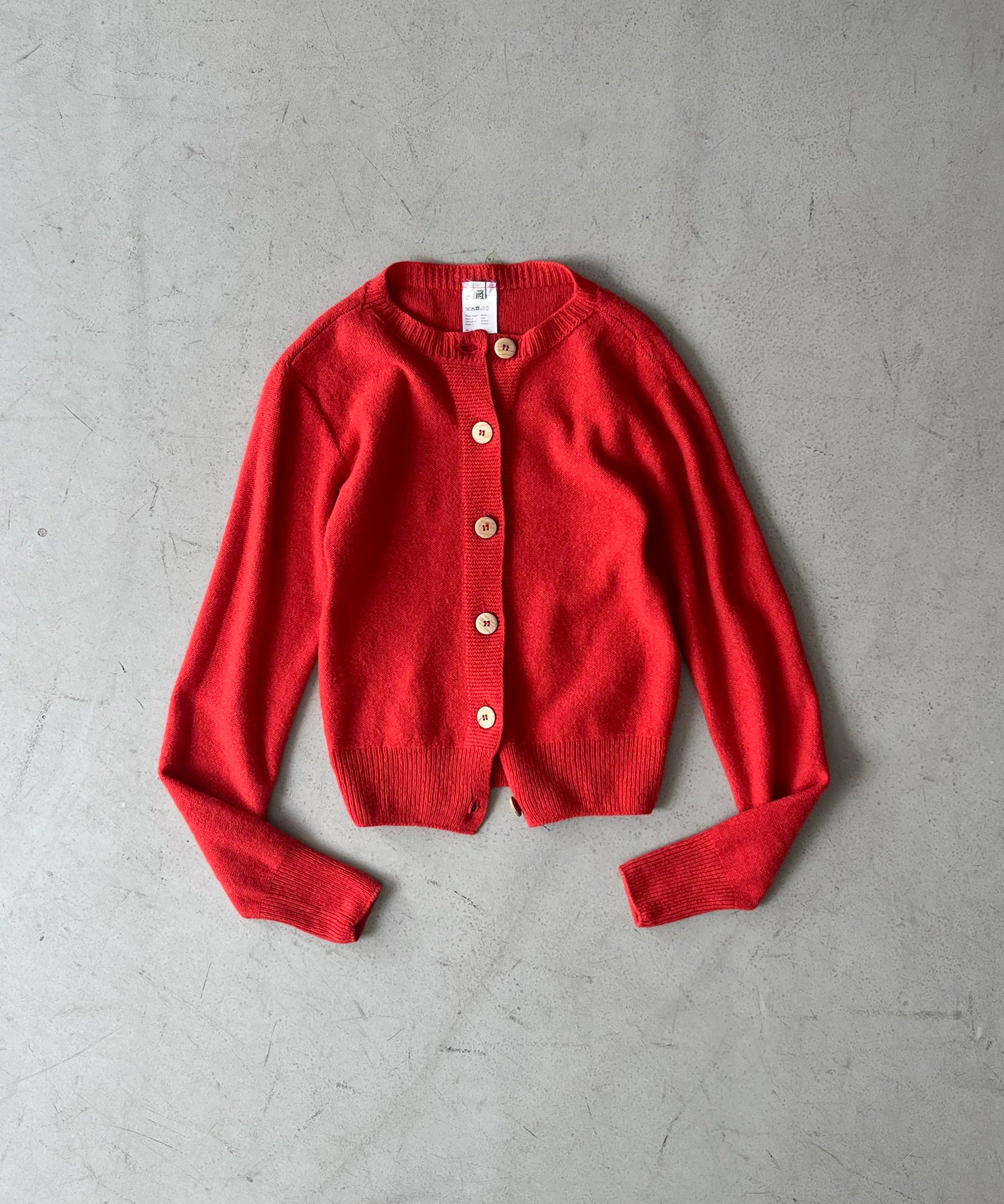 Baserange Tier cardigan "MELOGRANO RED"
