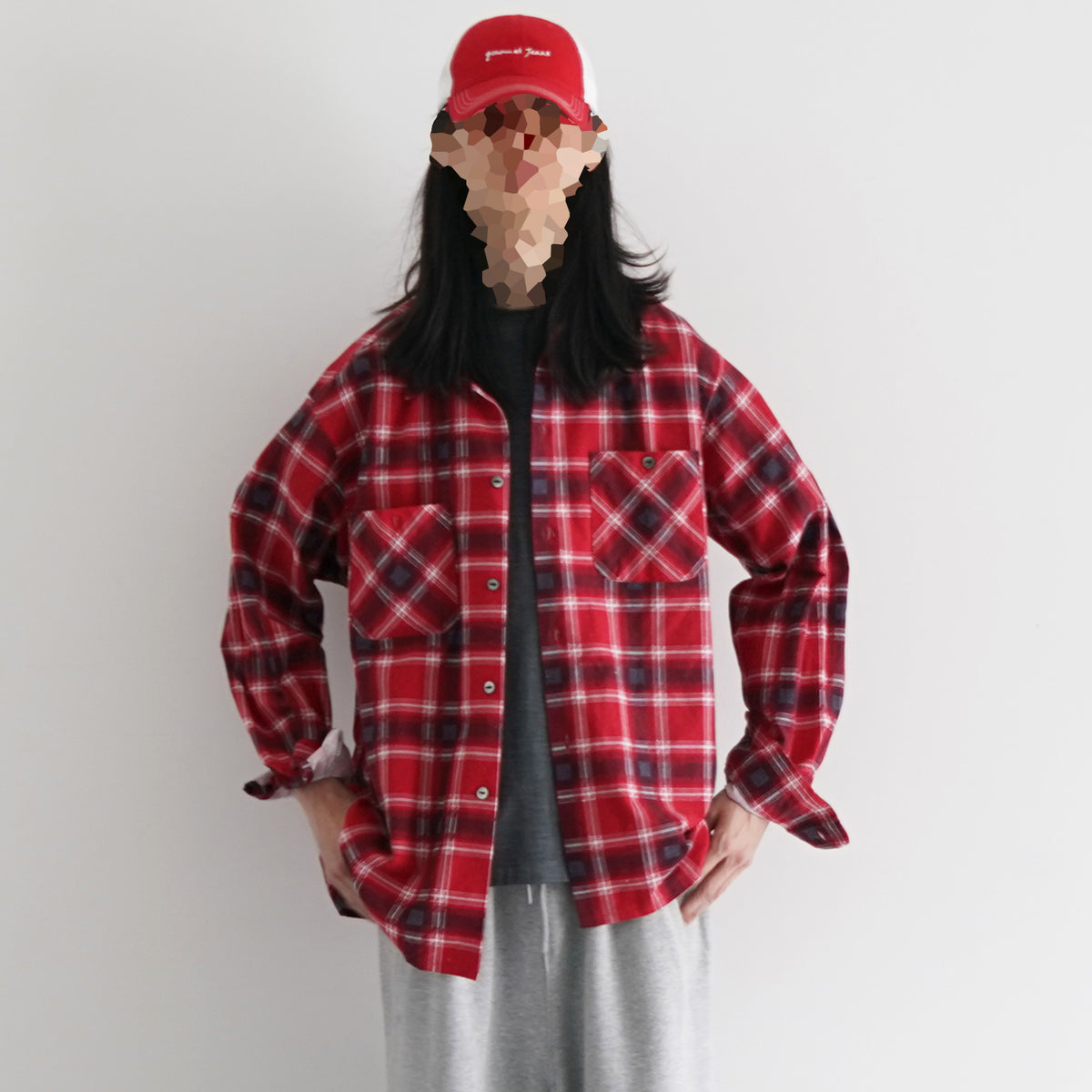 needles W/N MADRAS CHECK 赤　セットアップ　上下セット 1_47304055-3d5f-4cf9-a442-