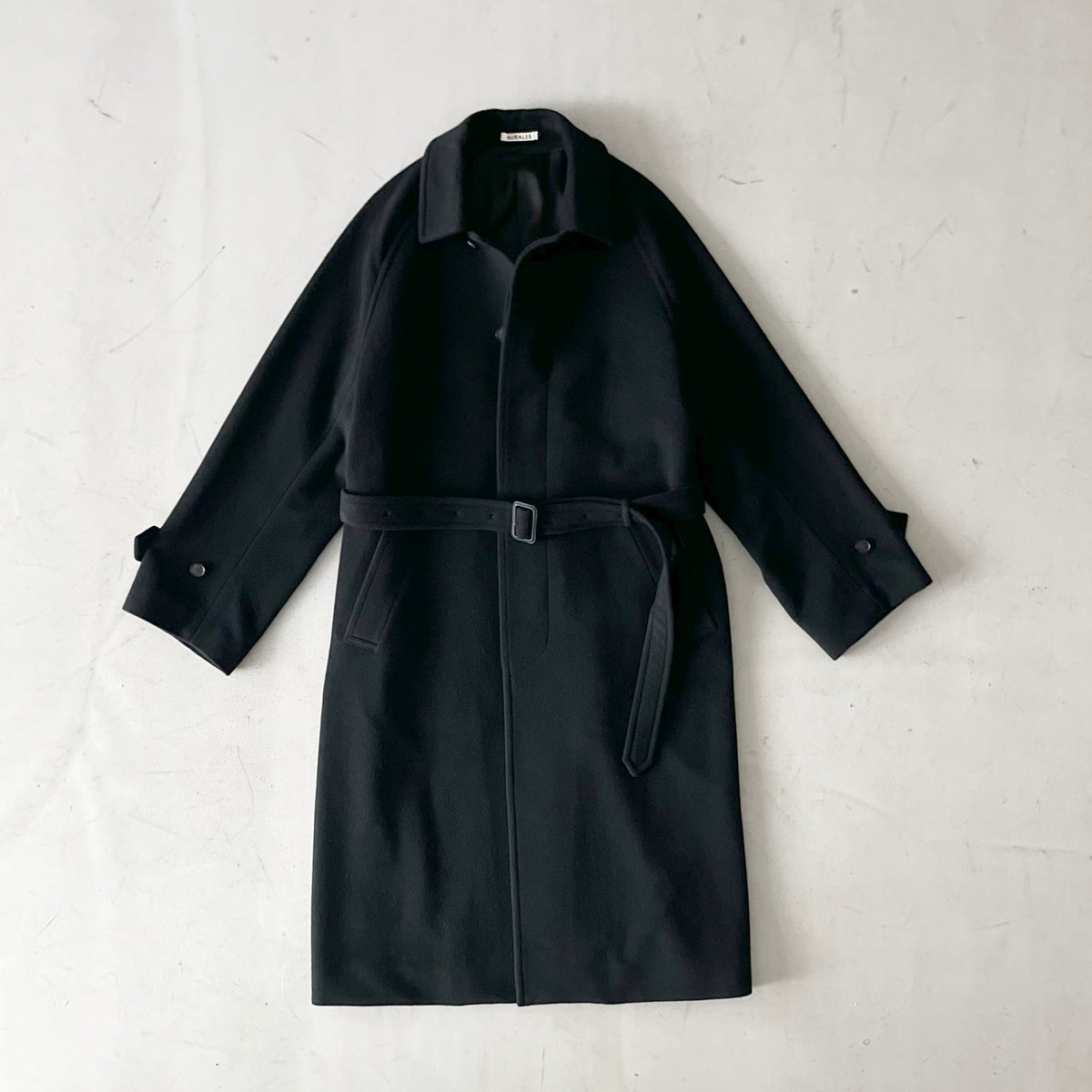 AURALEE【オーラリー】Super fine wool mosser soutien collar coat