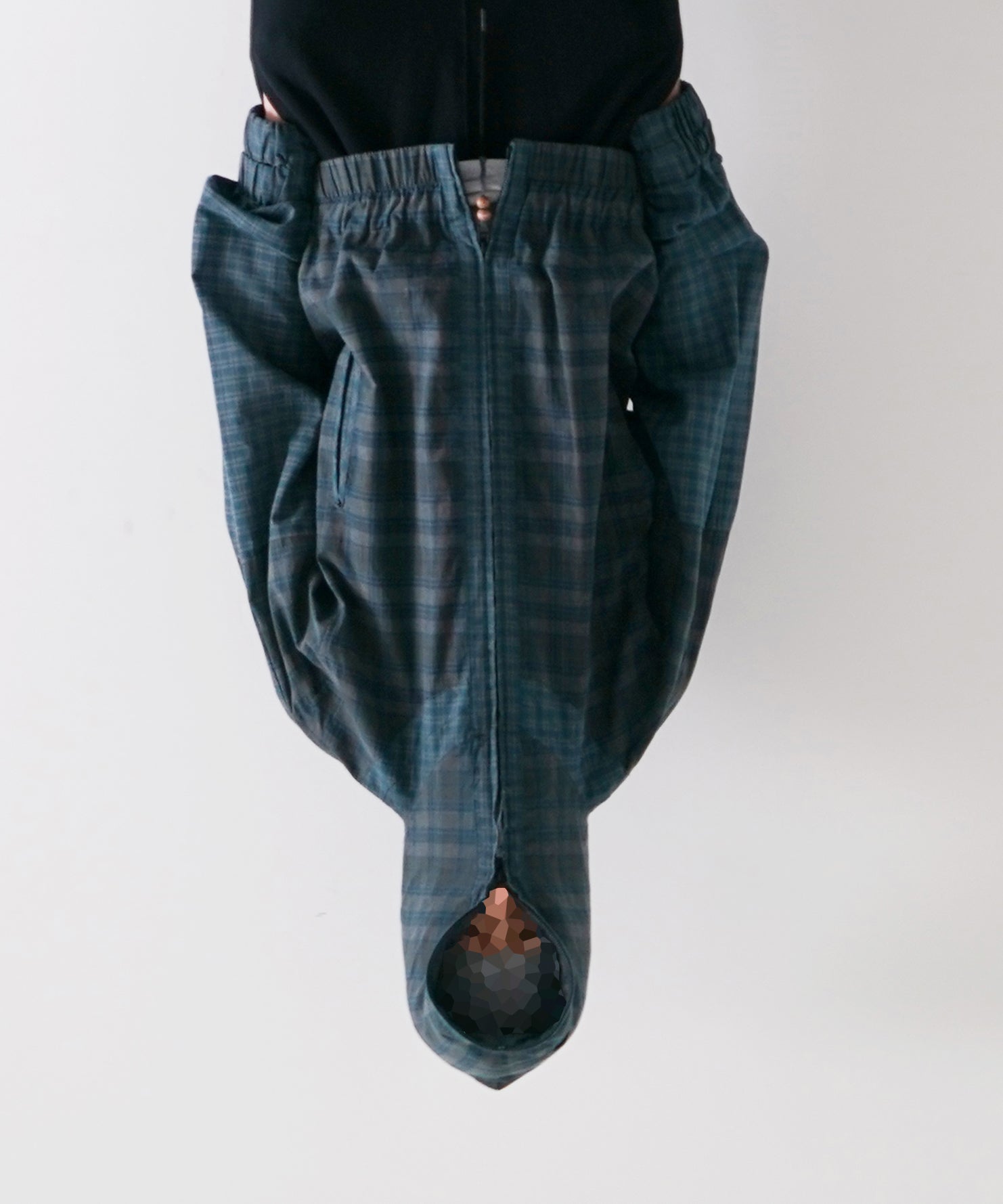 JIAN YE 鬼 Hoodie "BLUE×BLUE"