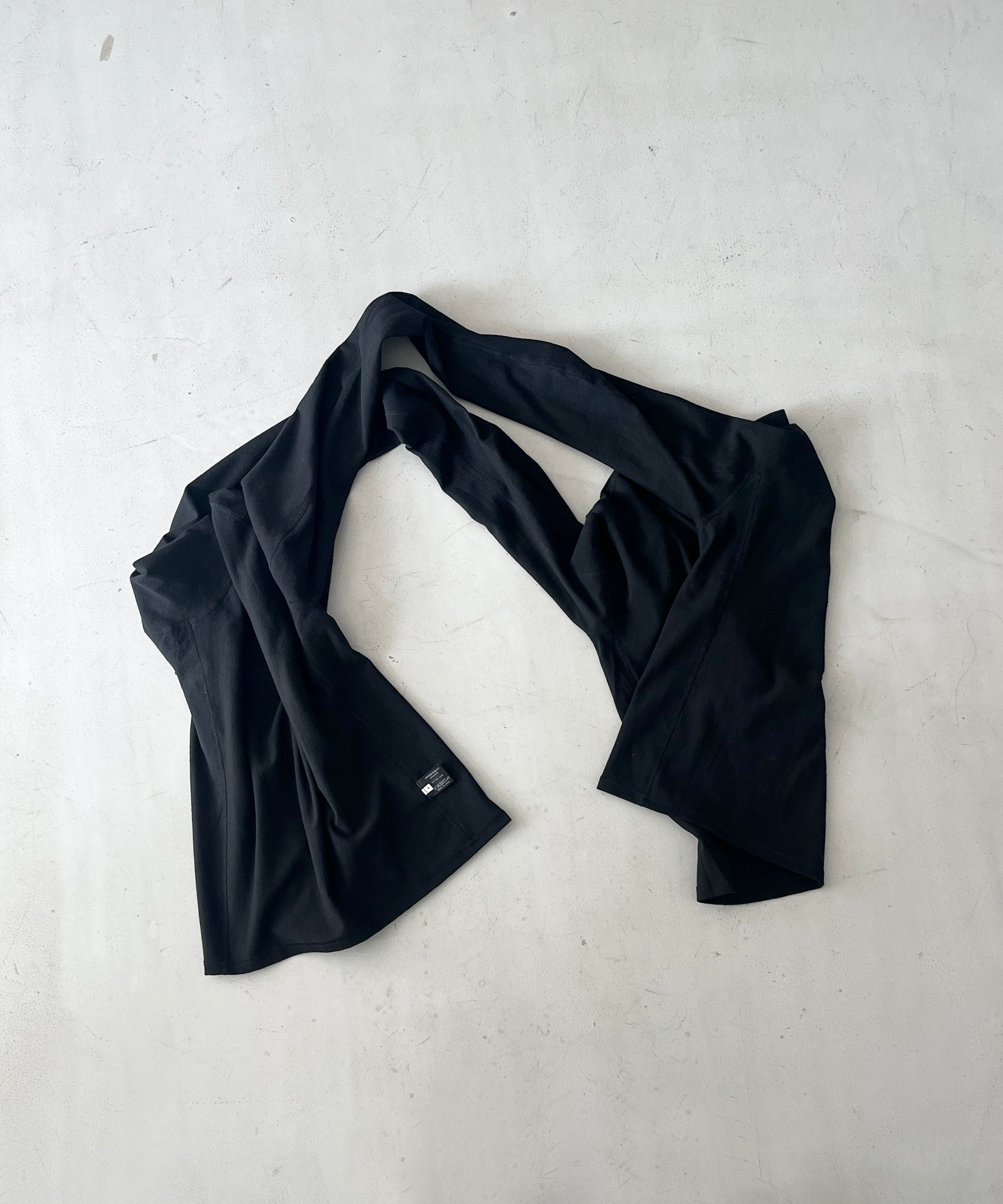 OPPOSE DUALITY Double long sleeve t-shirt "BLACK"