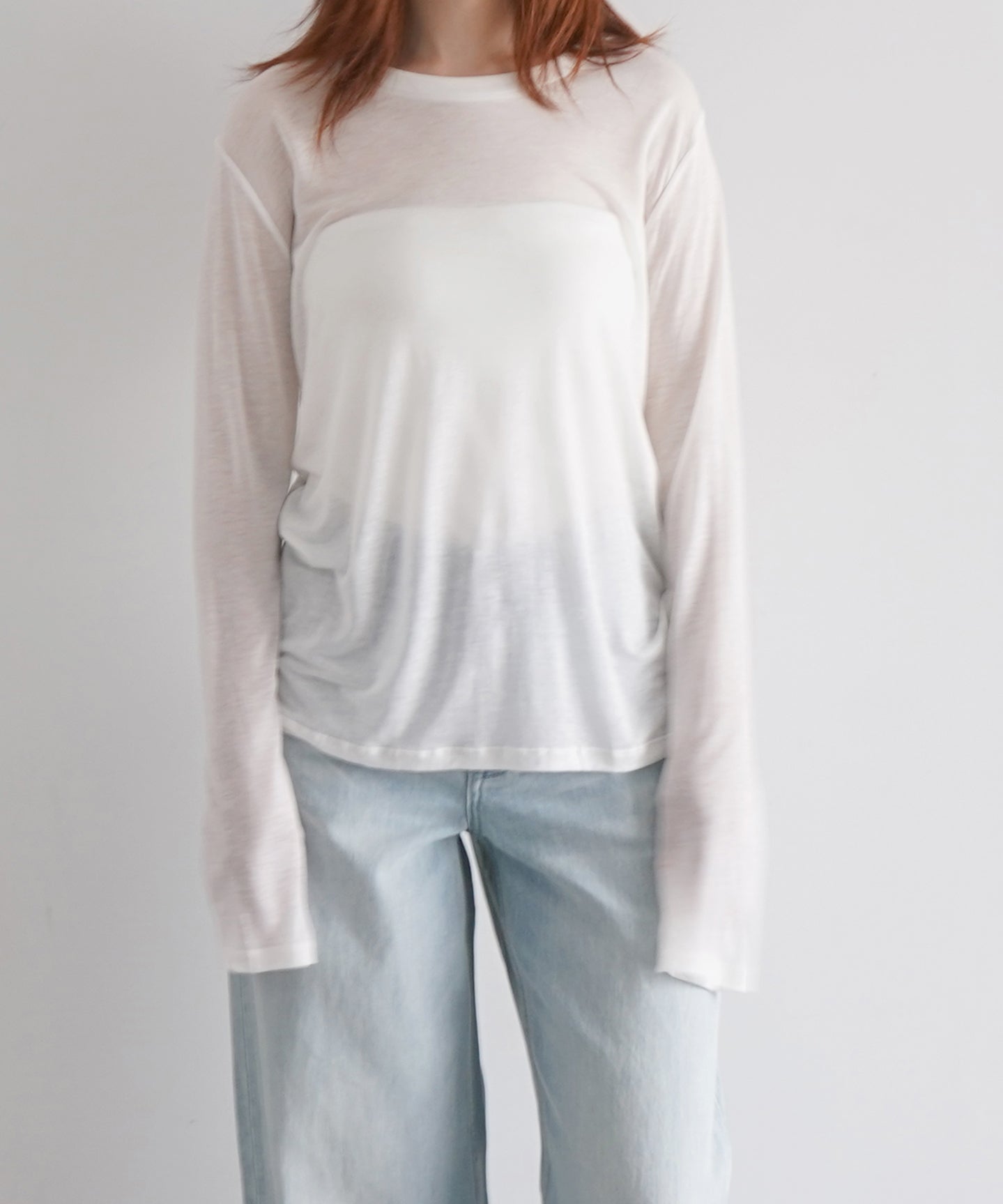 Baserange long sleeve tee "UNDYED"