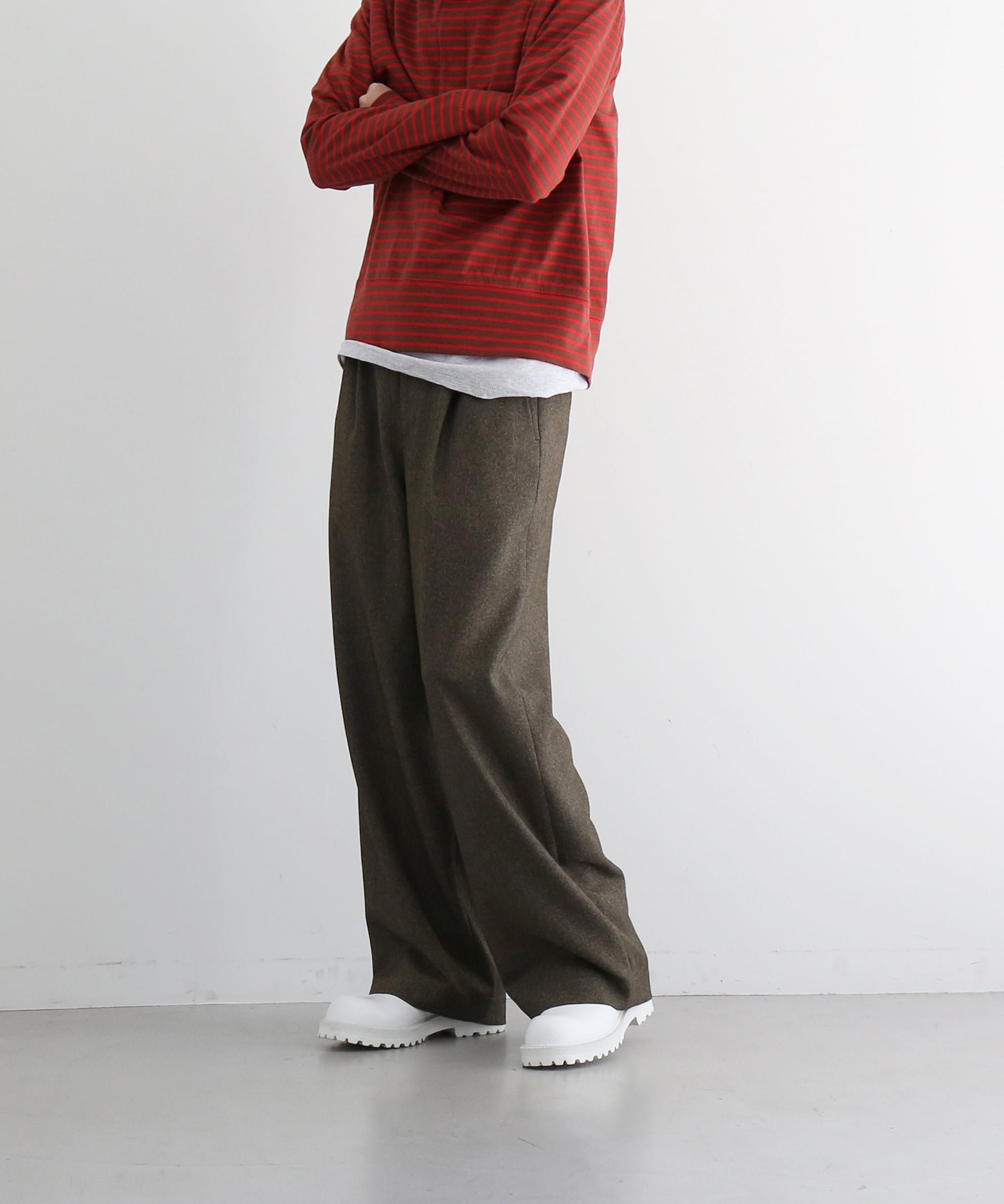 ABELIA EDOWARD GOUCHA Baseball slacks "CHARCOAL"