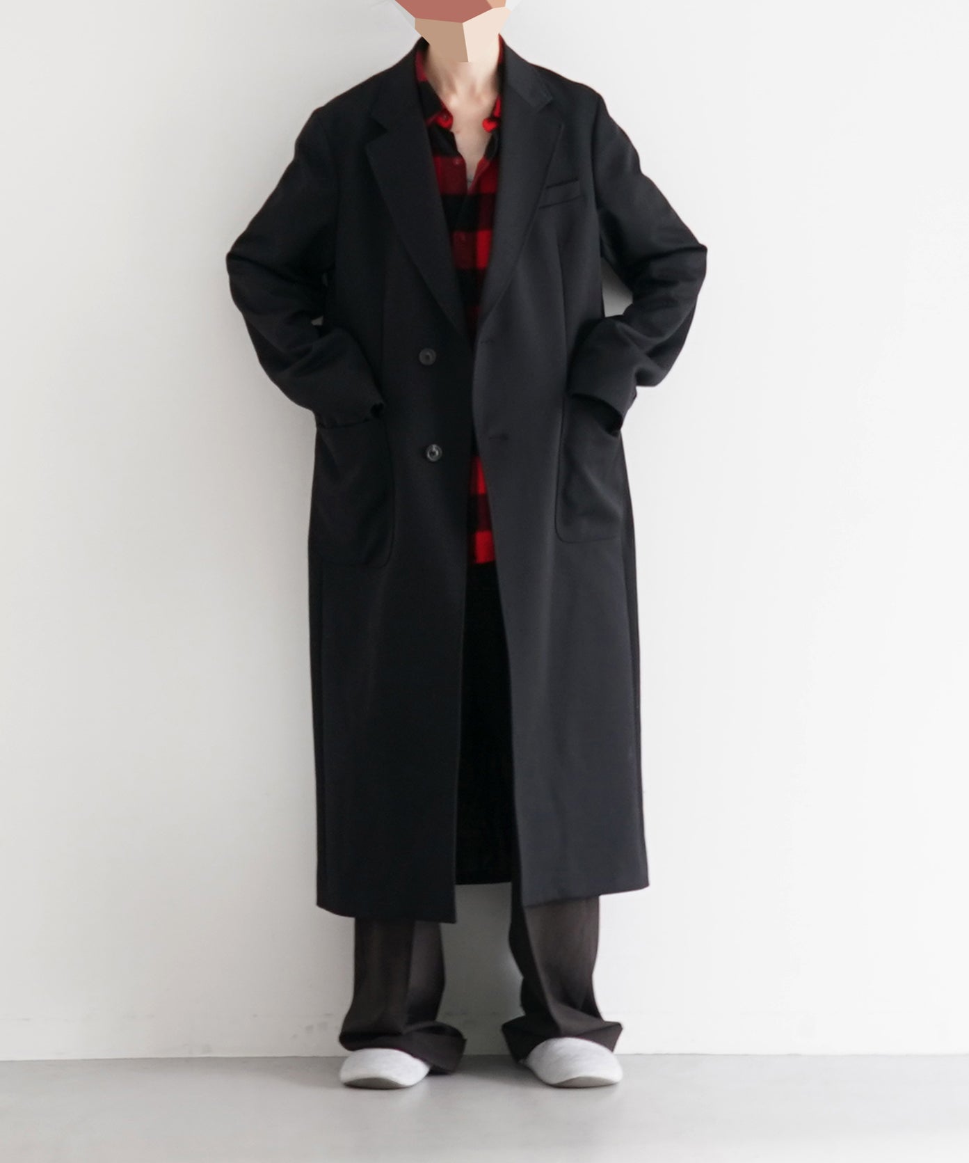 OUR LEGACY Robe overcoat "ONYX BLACK TECH SATEEN"