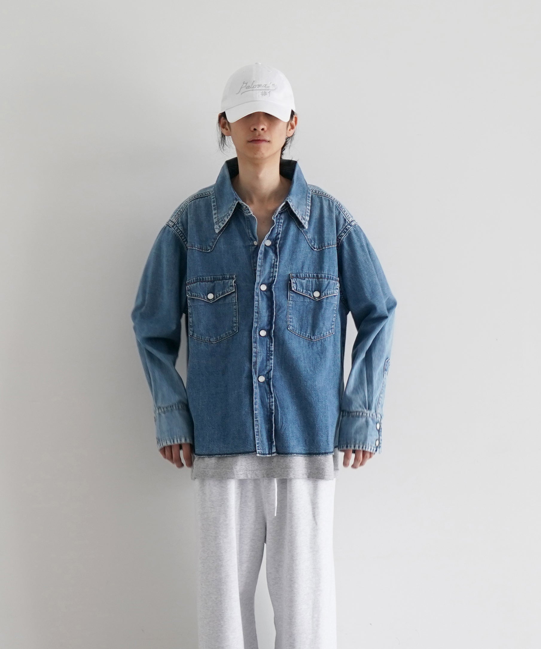 KOOKY ZOO Denim western shirt "INDIGO"
