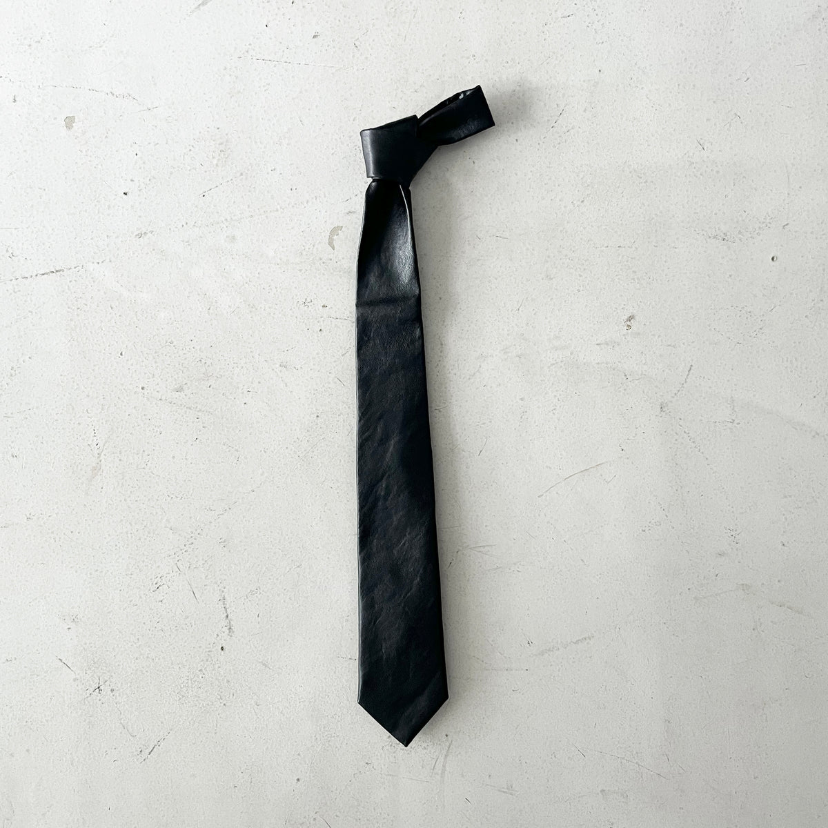 小物 OUR LEGACY Black Real Fake Leather tie Our Legacy - Tie Black Real Fake Leather