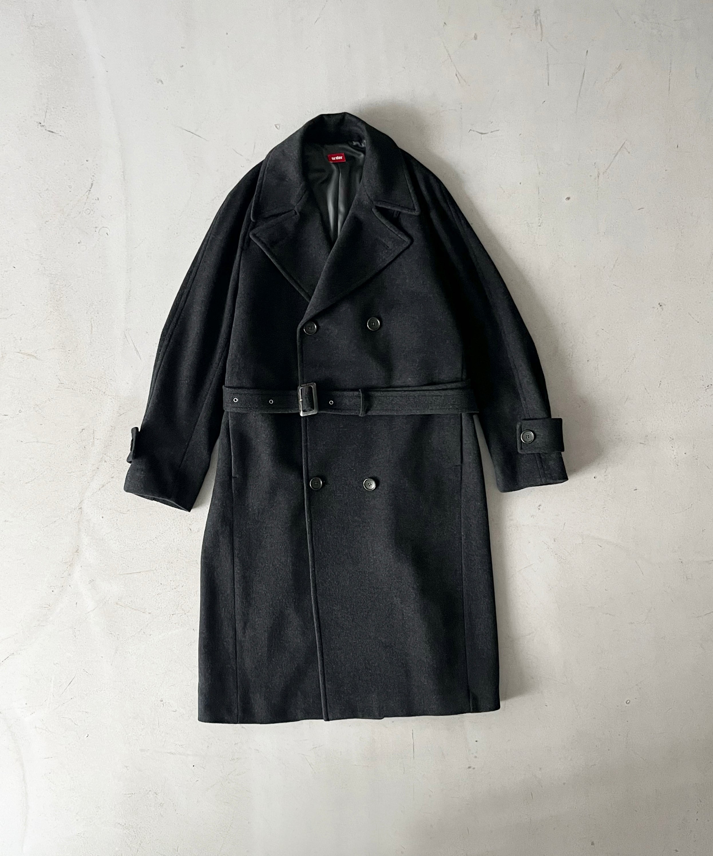 order Loose raglan sleeve coat "CHARCOAL”