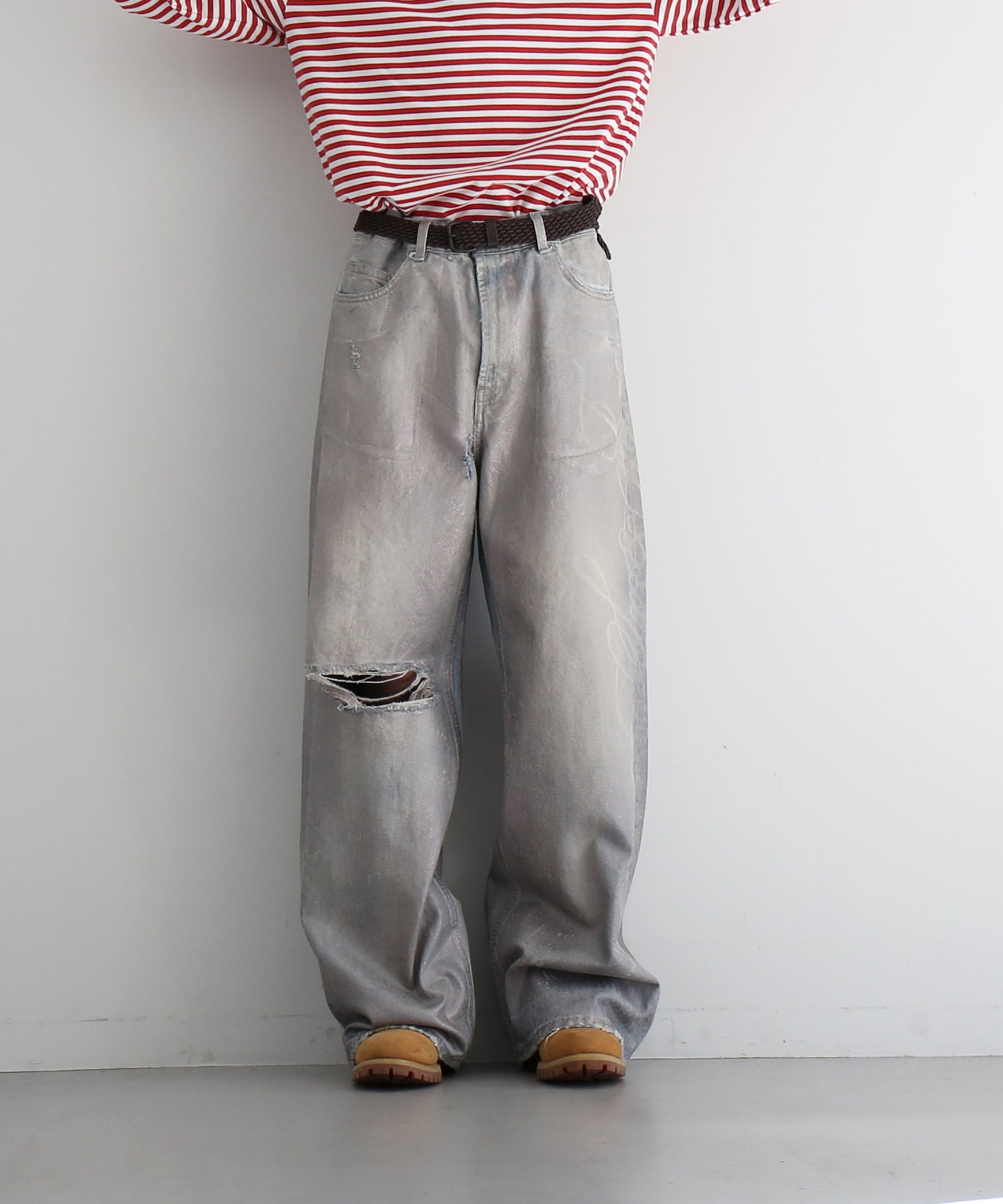 Sex&Jeans Silver plated jeans "SILVER"