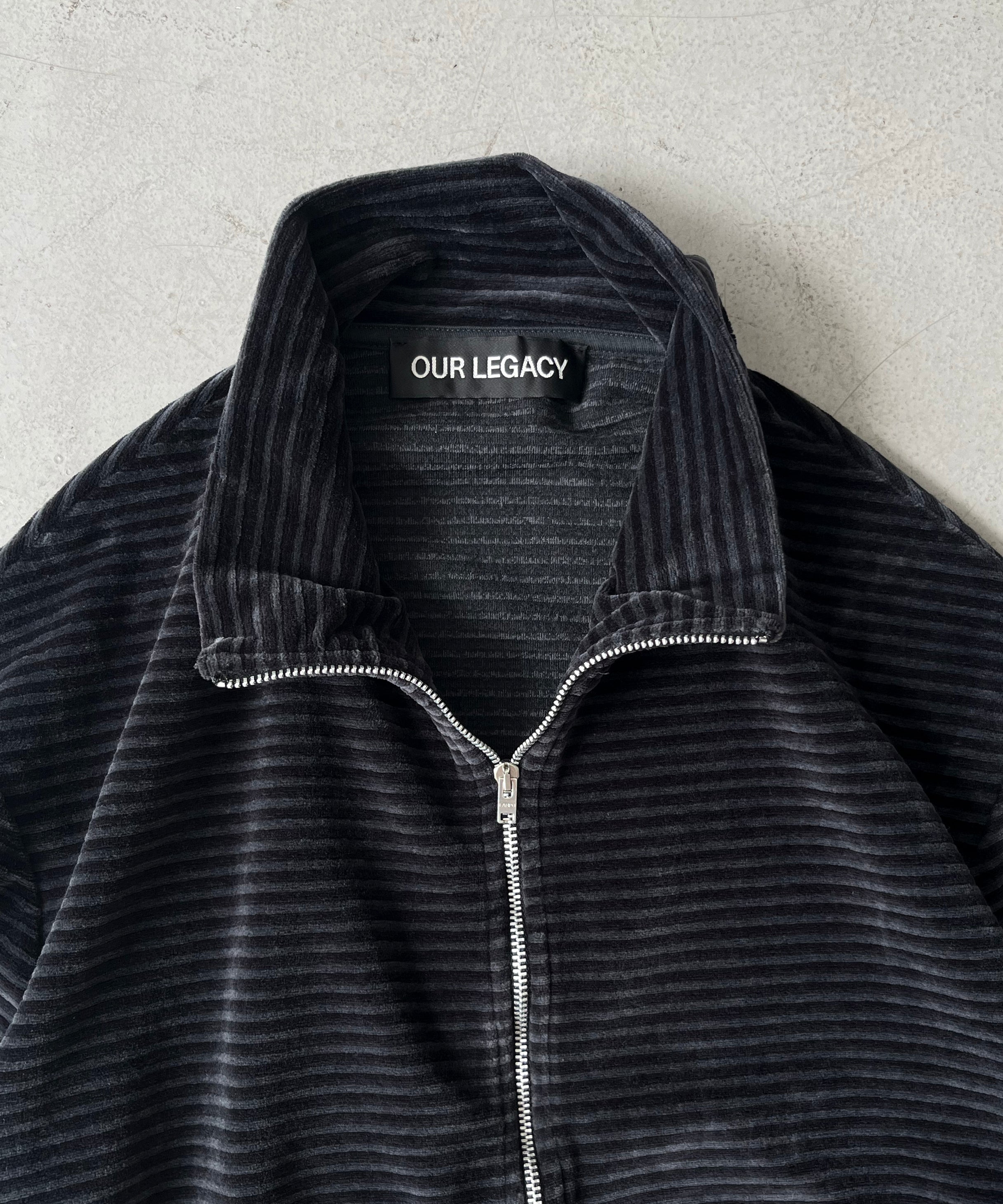 OUR LEGACY【アワー レガシー】shrunken fullzip polo 