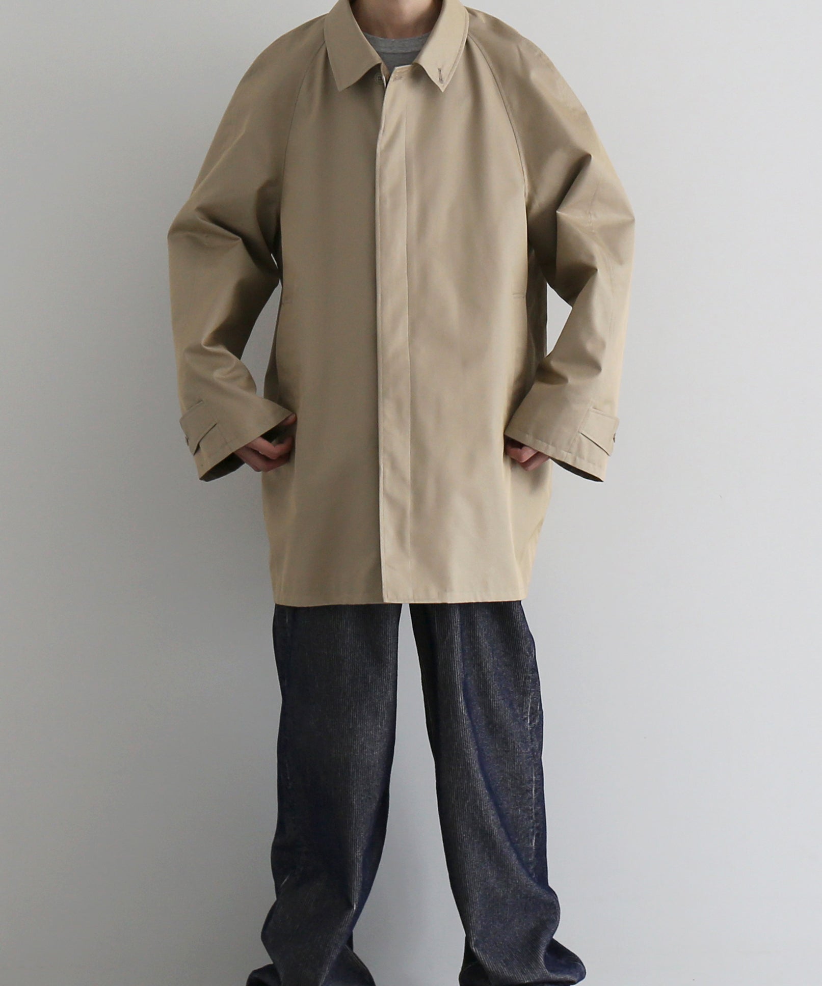 REVERBERATE Trench coat short - pl “BEIGE"