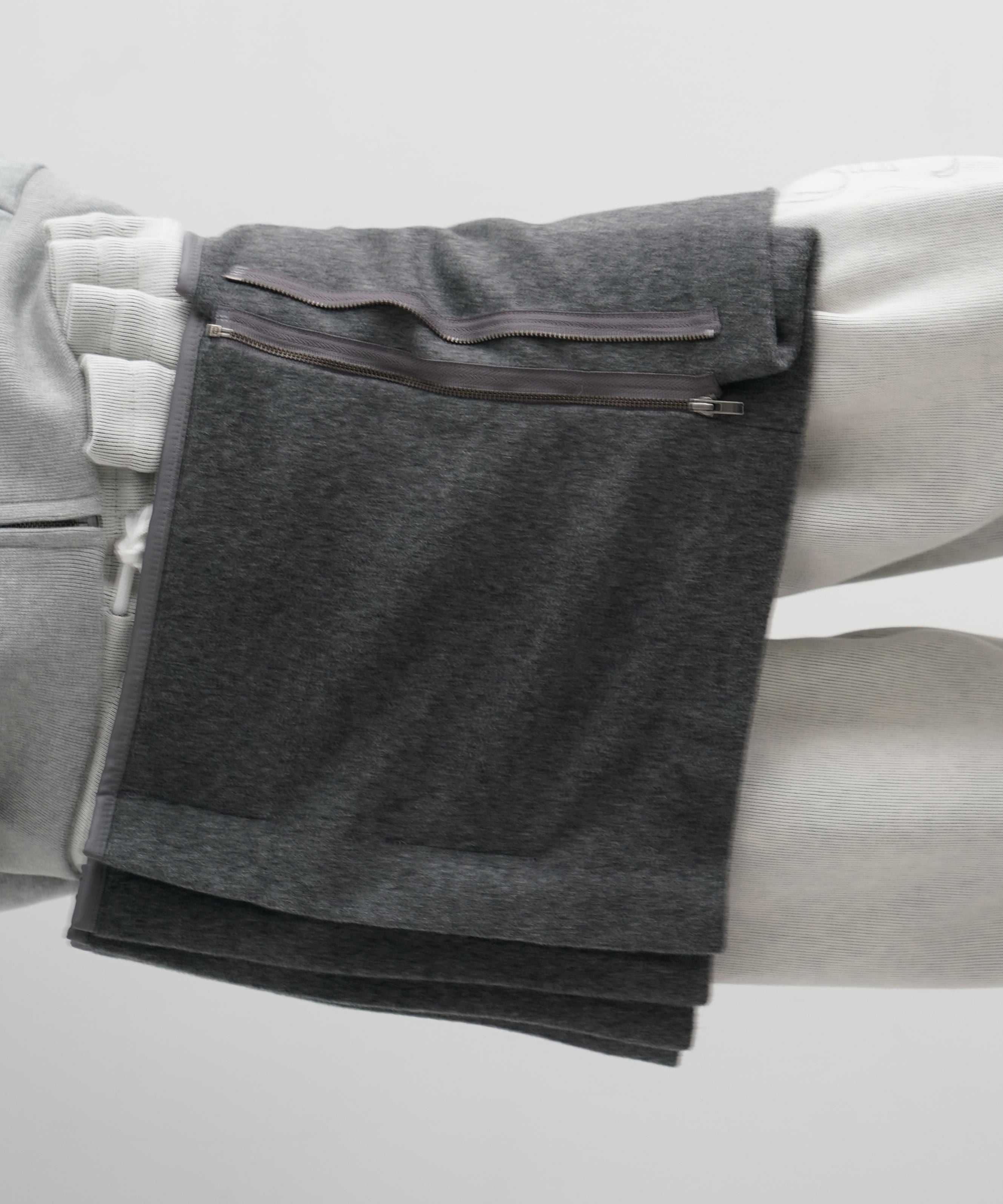 ULIKASANCTUS Curtain mini skirt "CHARCOAL"