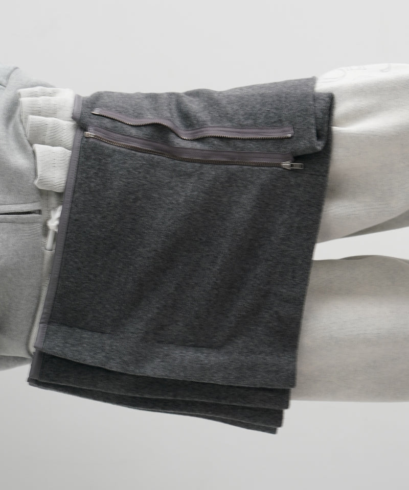 ULIKASANCTUS Curtain mini skirt "CHARCOAL"