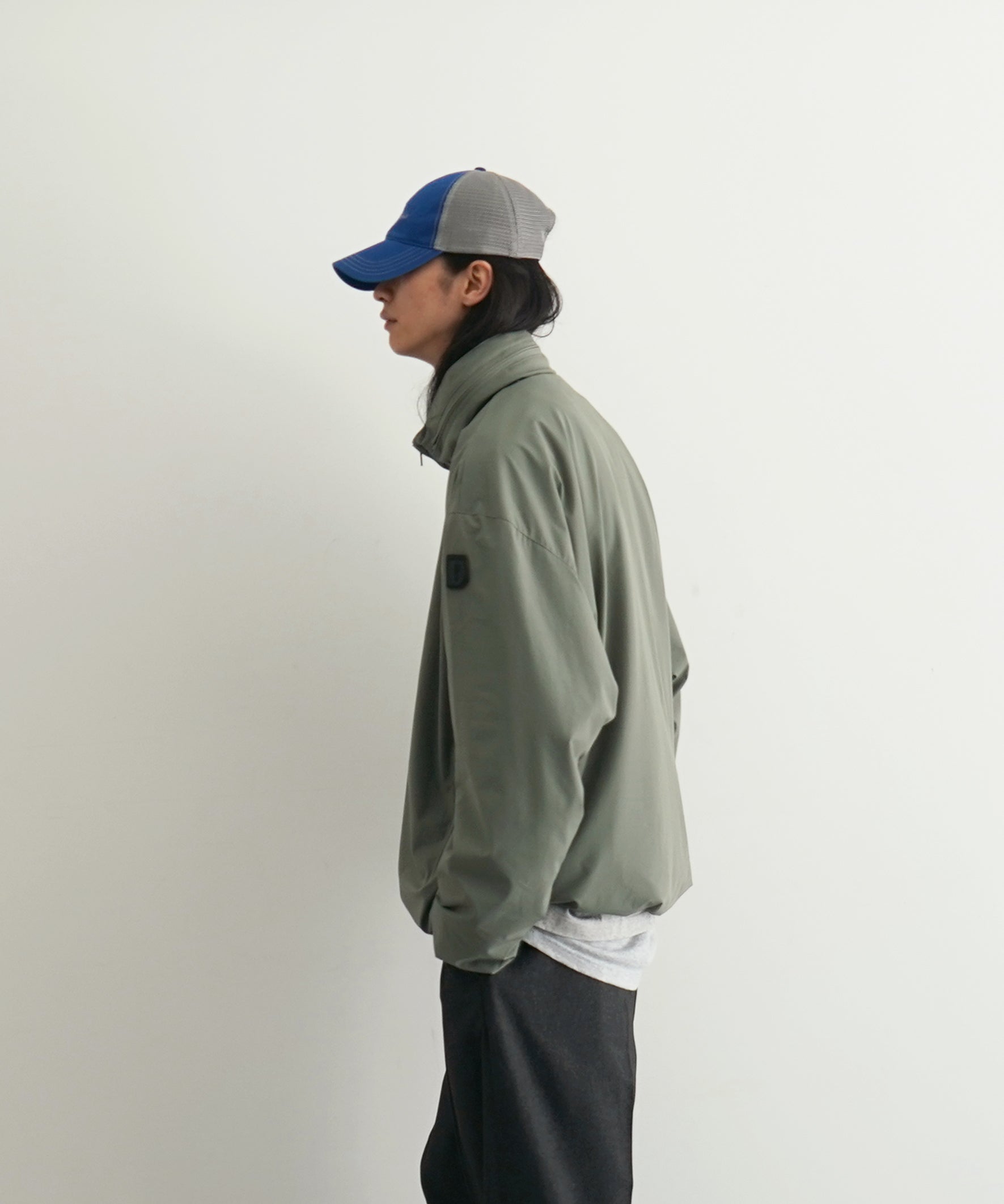 PHINGERIN Cushy fleece collar jacket "A:GRAY"