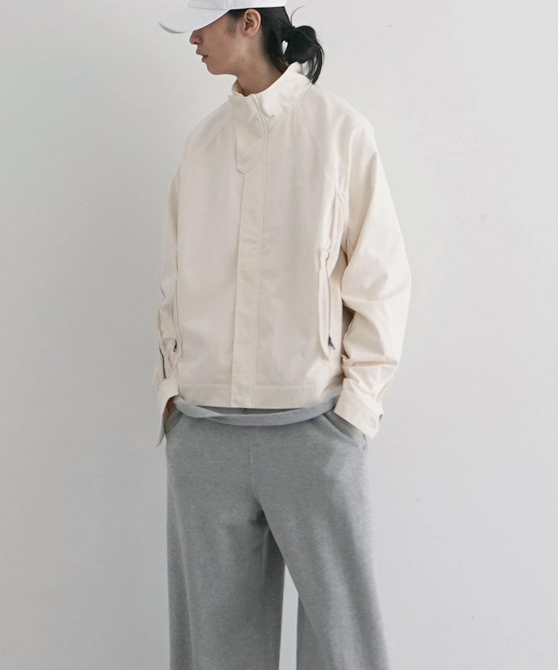 SAN SAN GEAR Affine curve jacket b "IVORY"