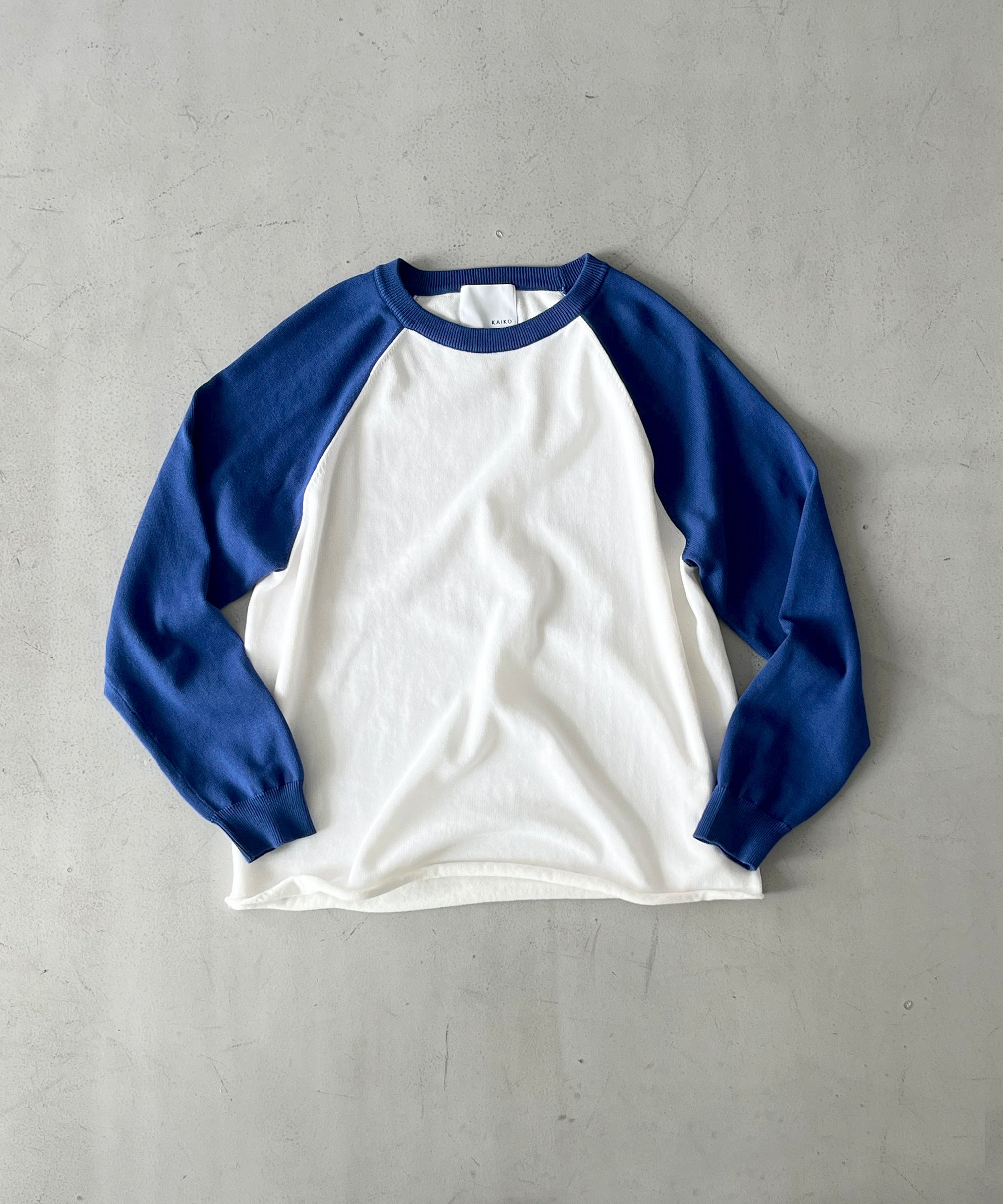 KAIKO Base ball knit "BLUE"