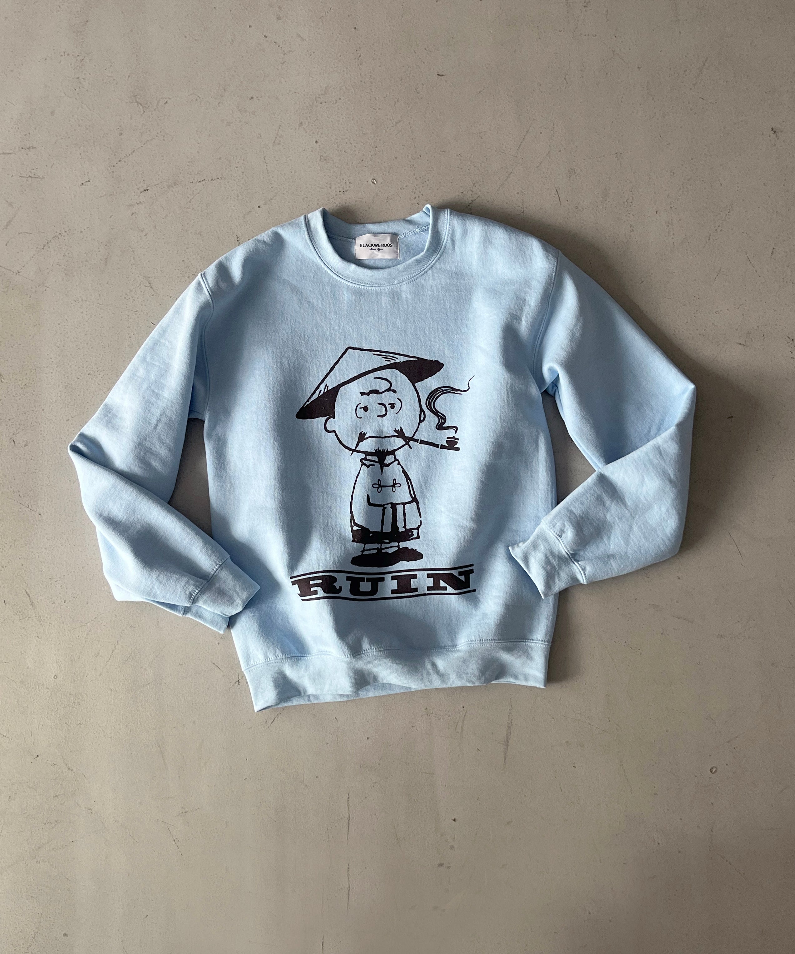 Black Weirdos Charlie crewneck sweatshirt "BLUE"