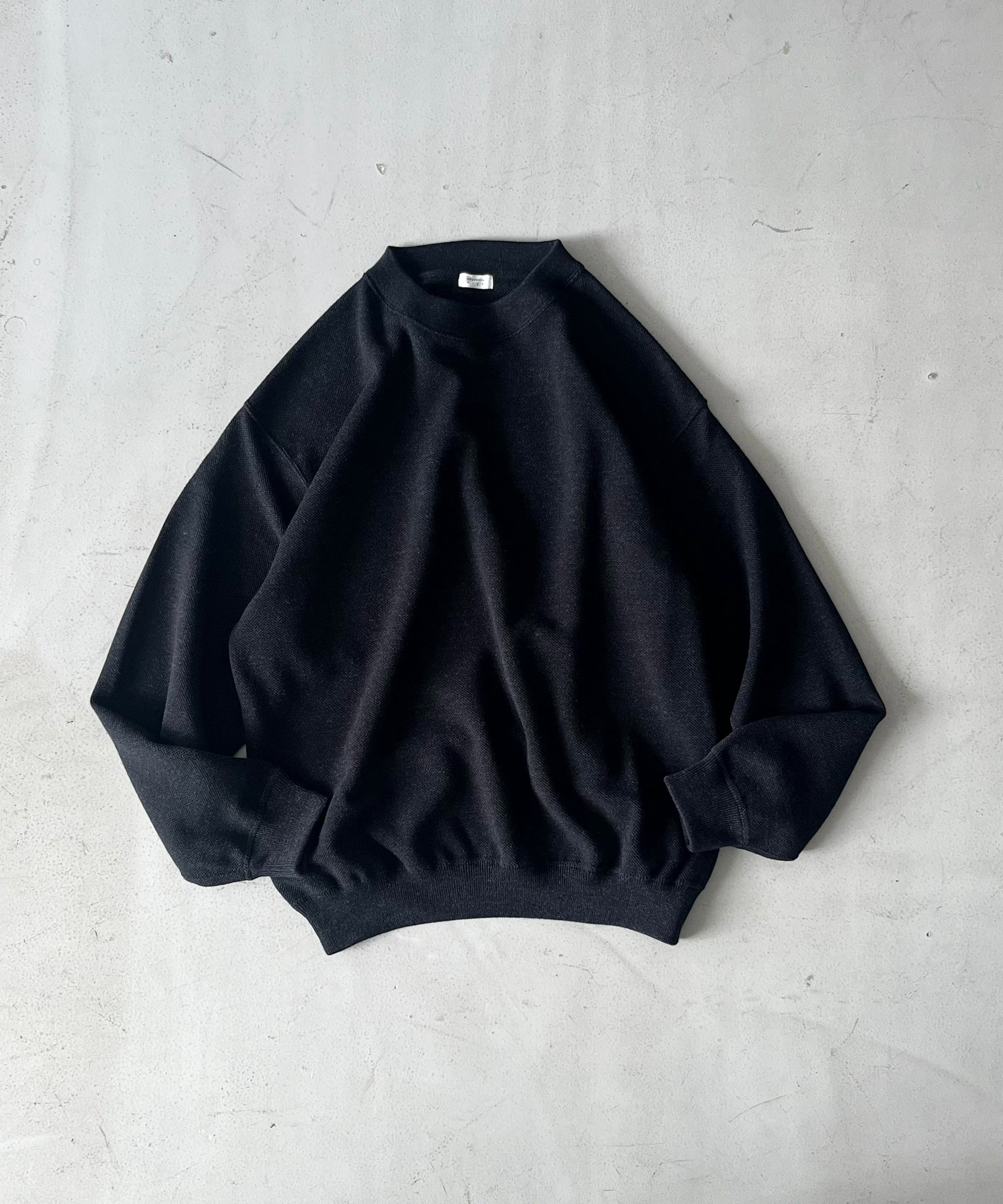 crepuscule Co/wo moss stitch p/o "BLACK"