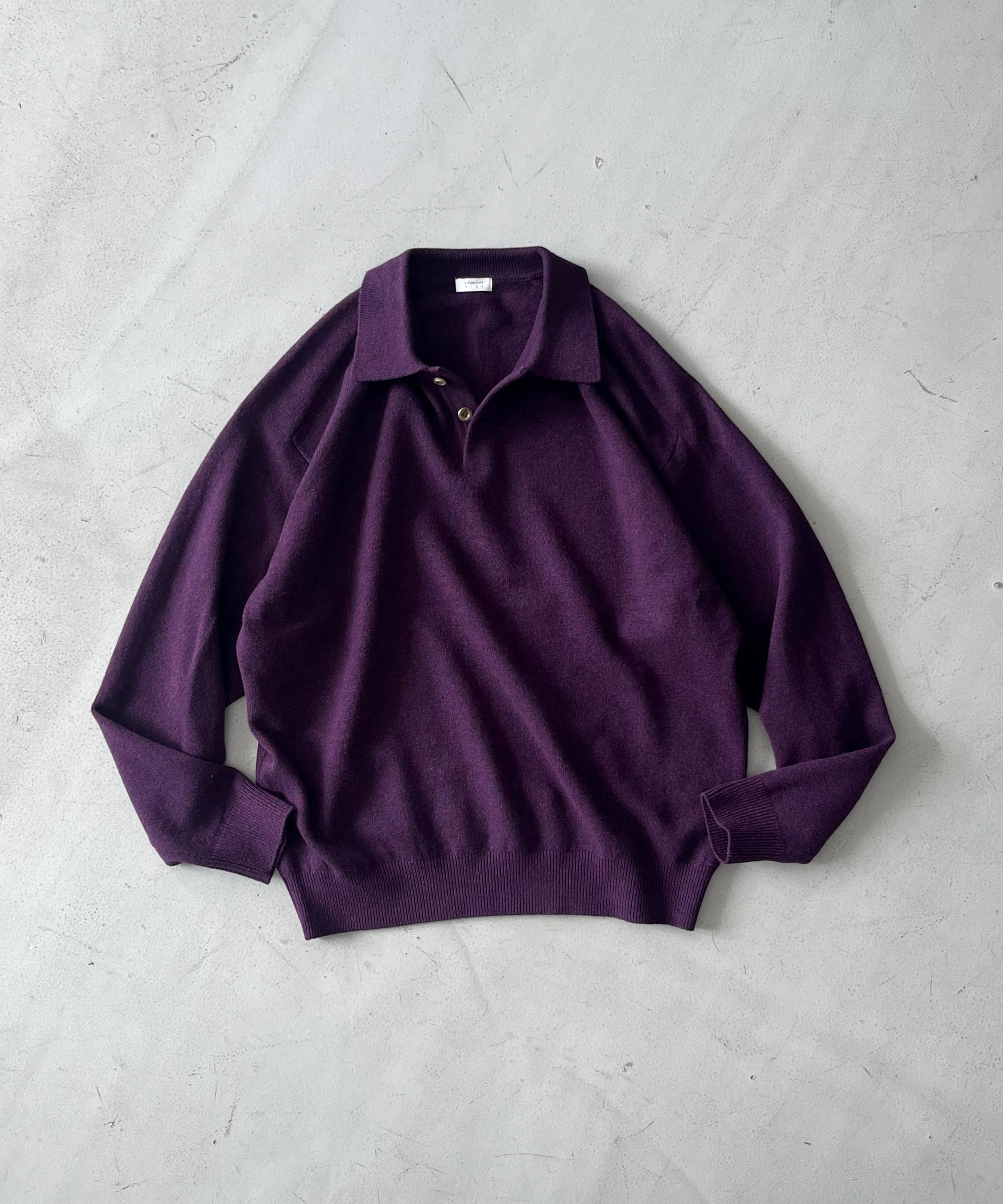 crepuscule M-g knit polo "PURPLE"