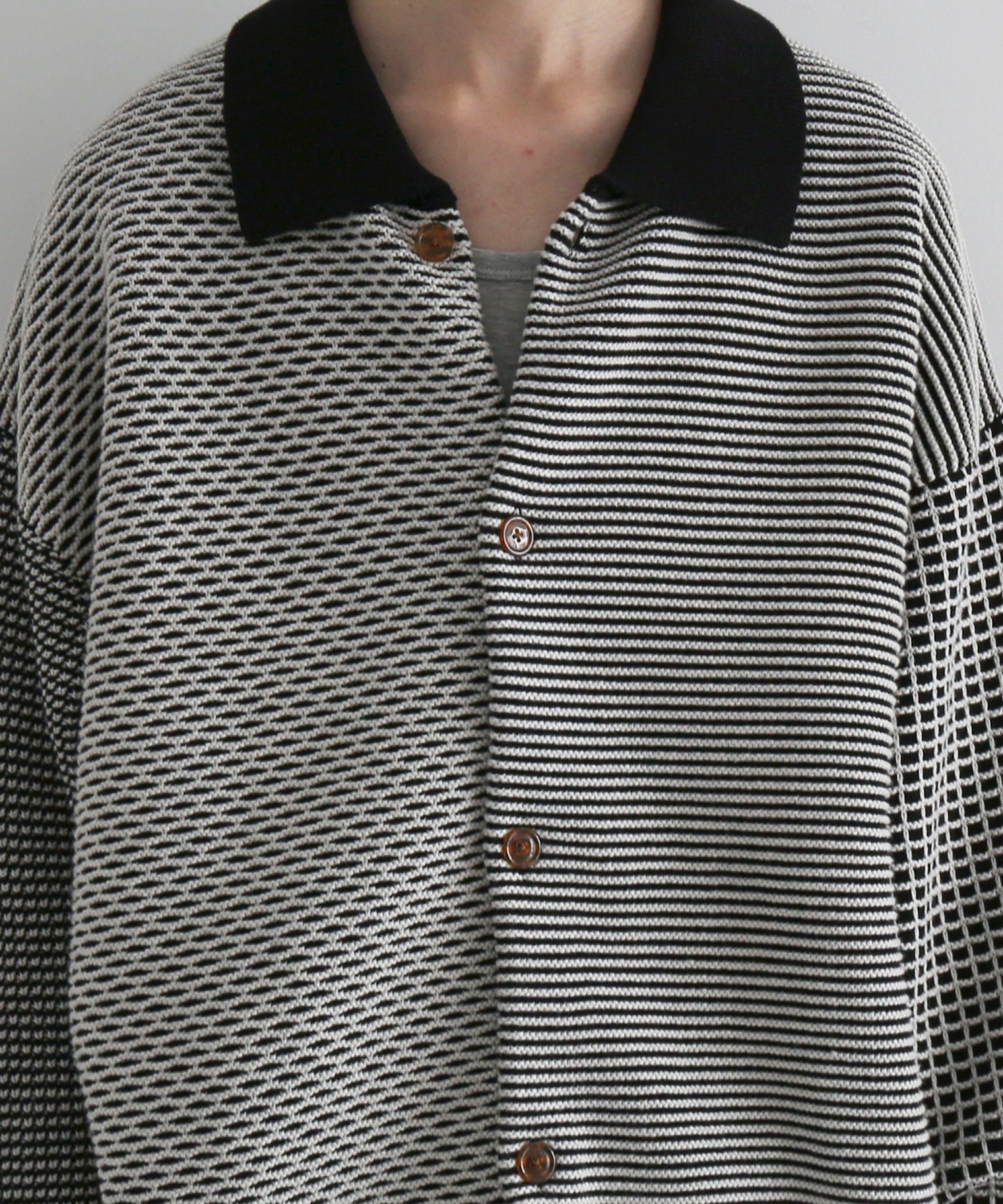 PHINGERIN【フィンガリン】Multi knit shirt jacket 